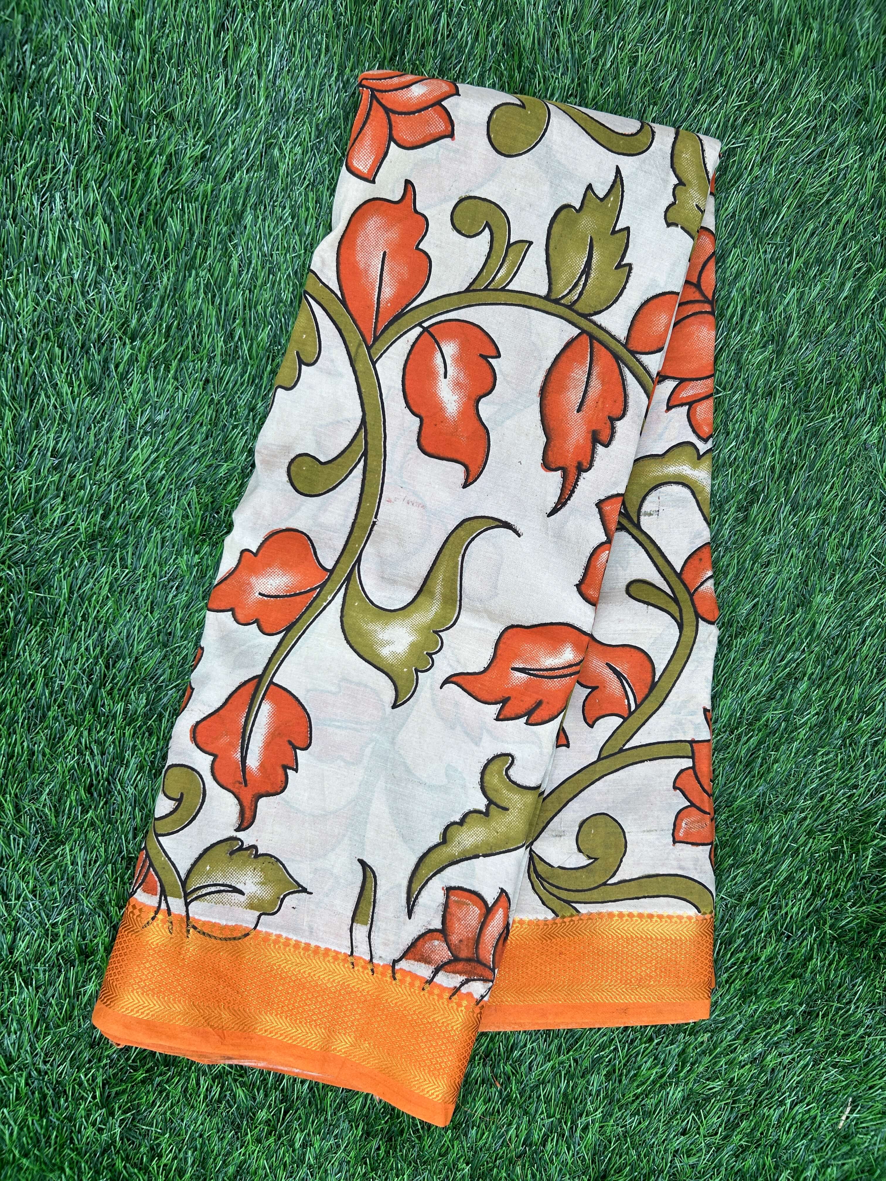 Kalamkari Chennuri Silk Nizam Border Saree-KNB-SP-M276