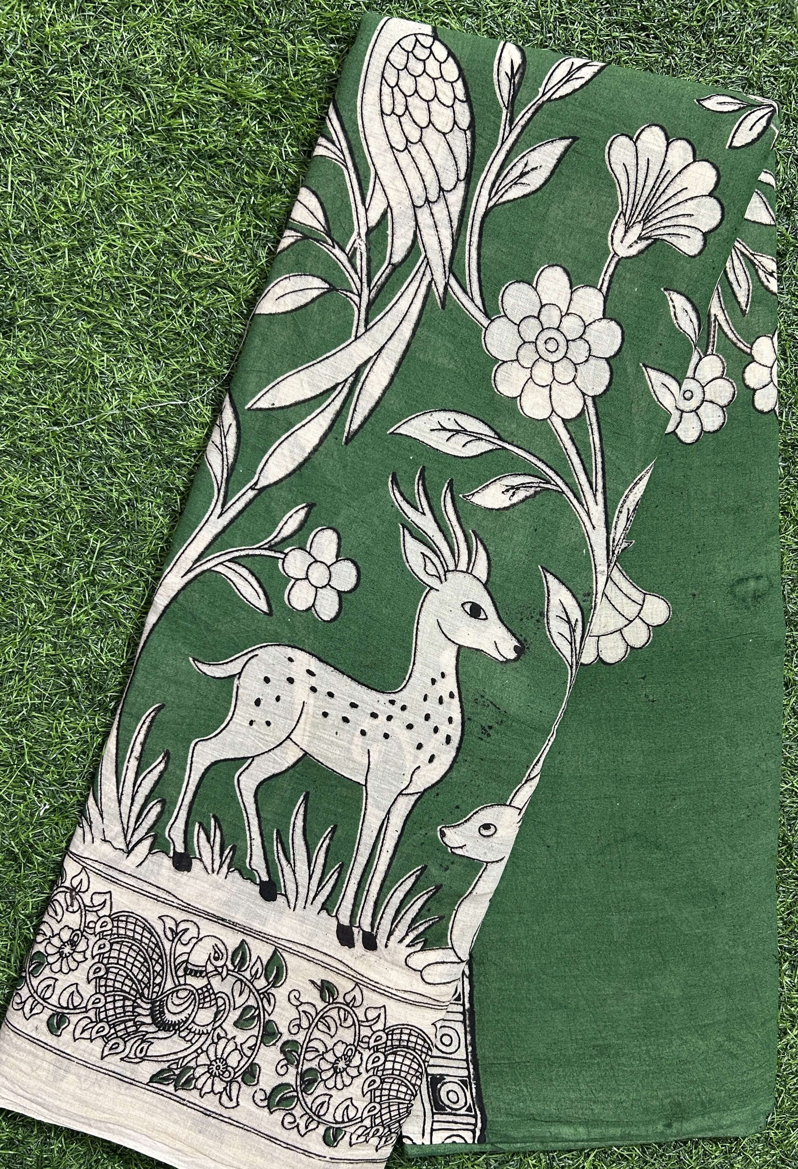 Kalamkari Cotton Saree – KCS-M592