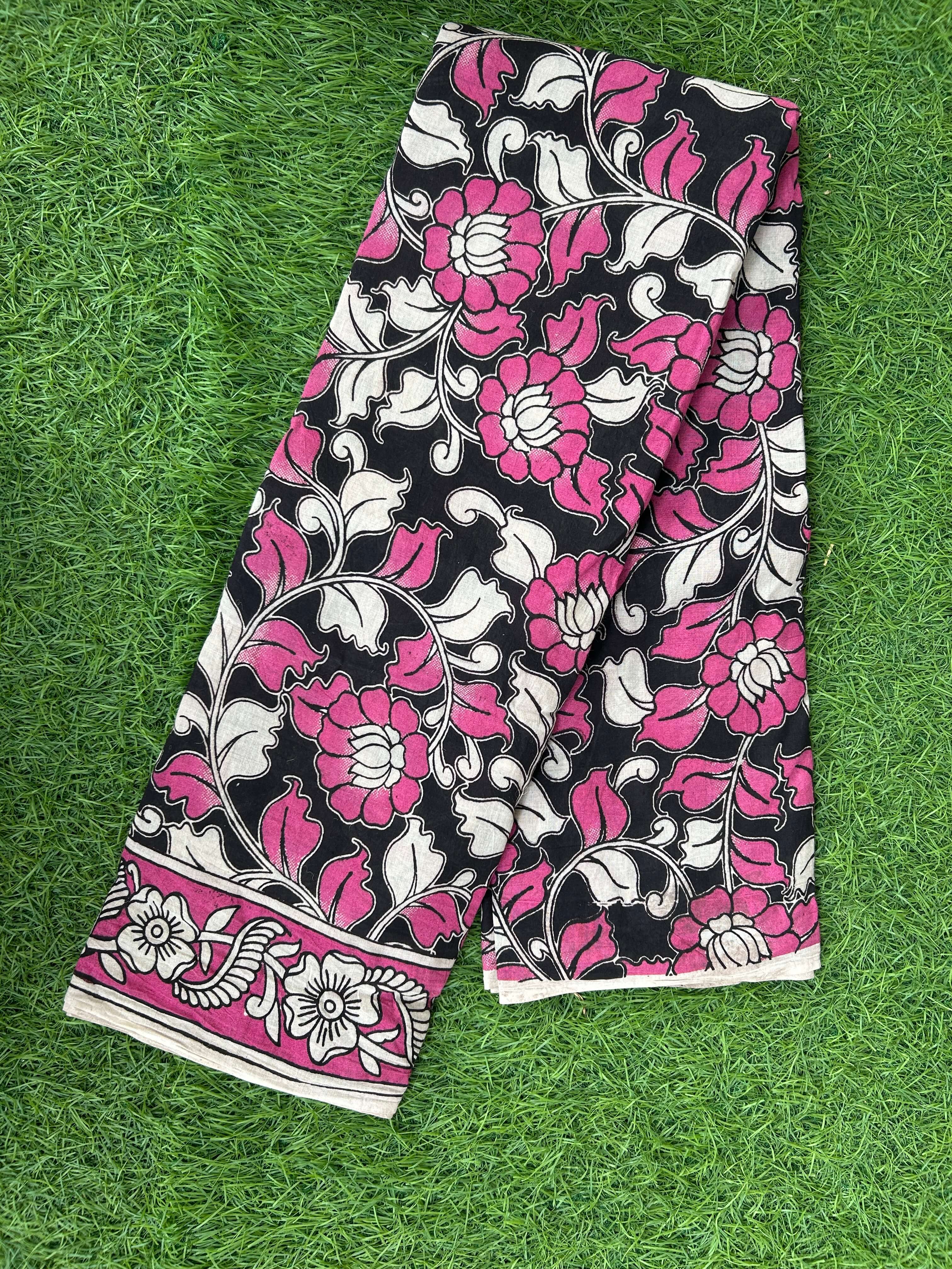 Kalamkari Cotton Saree – KCS-M398