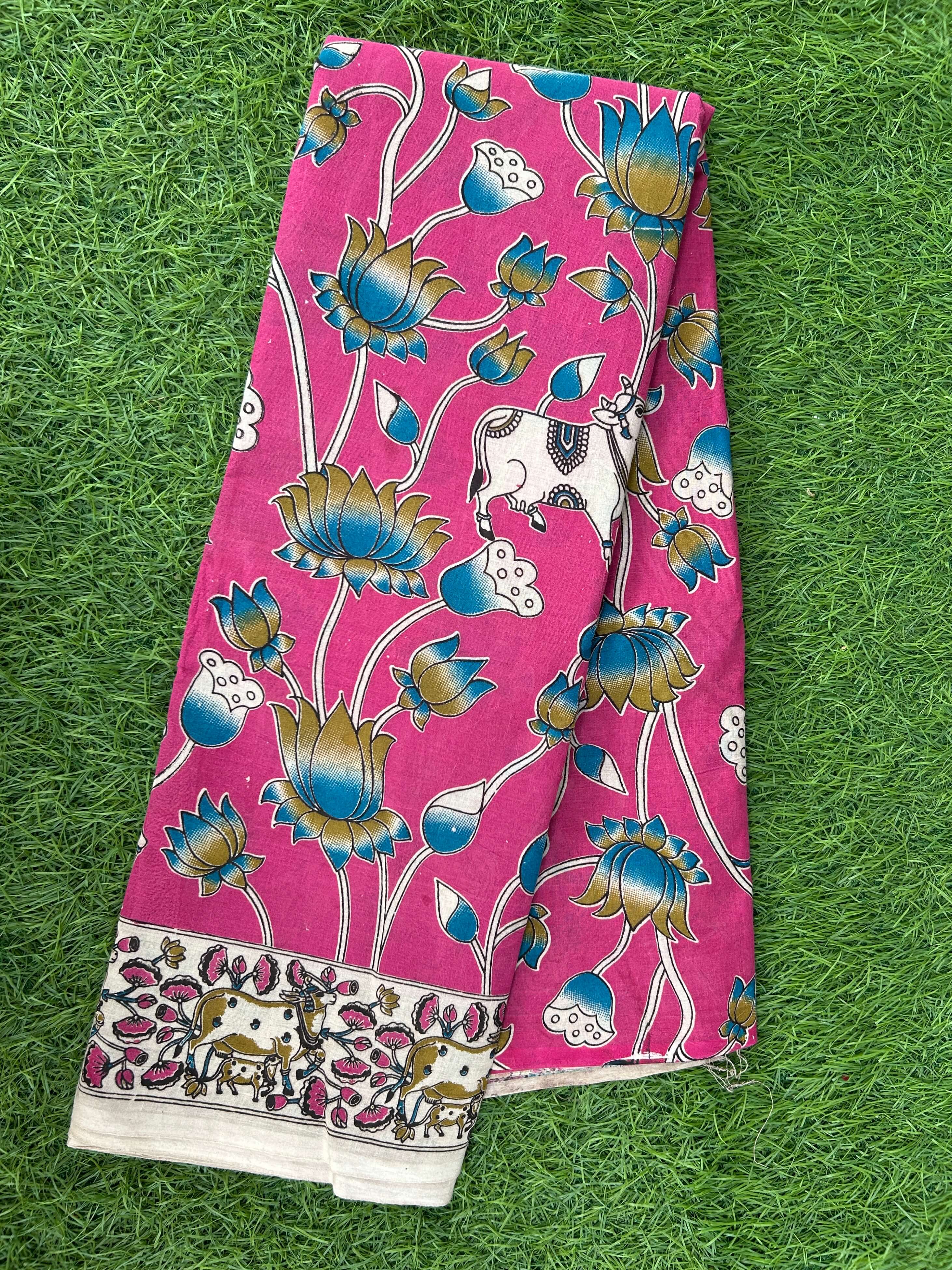 Kalamkari Cotton Saree – KCS-M400