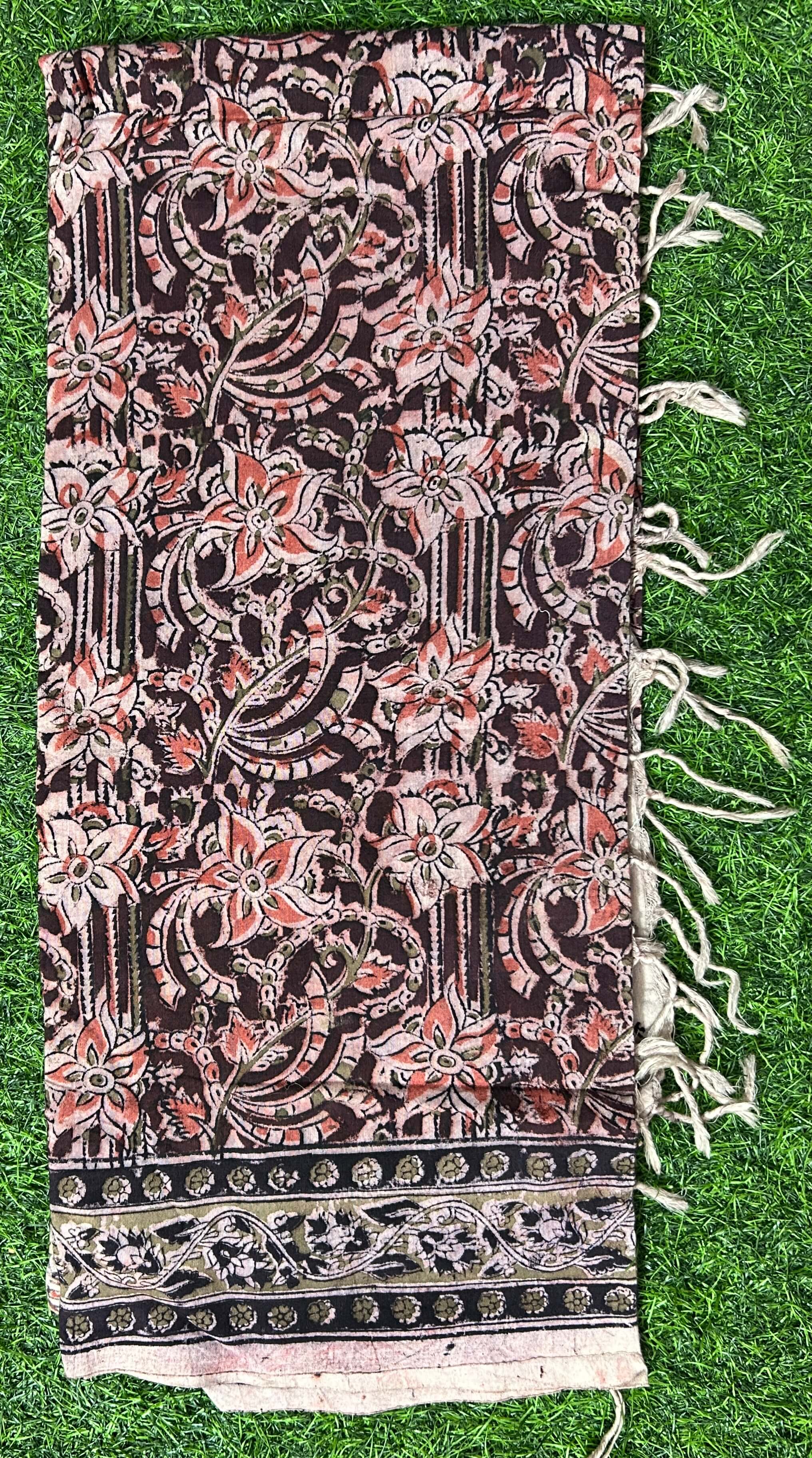 Kalamkari Cotton Dupatta- KHD-C-M011