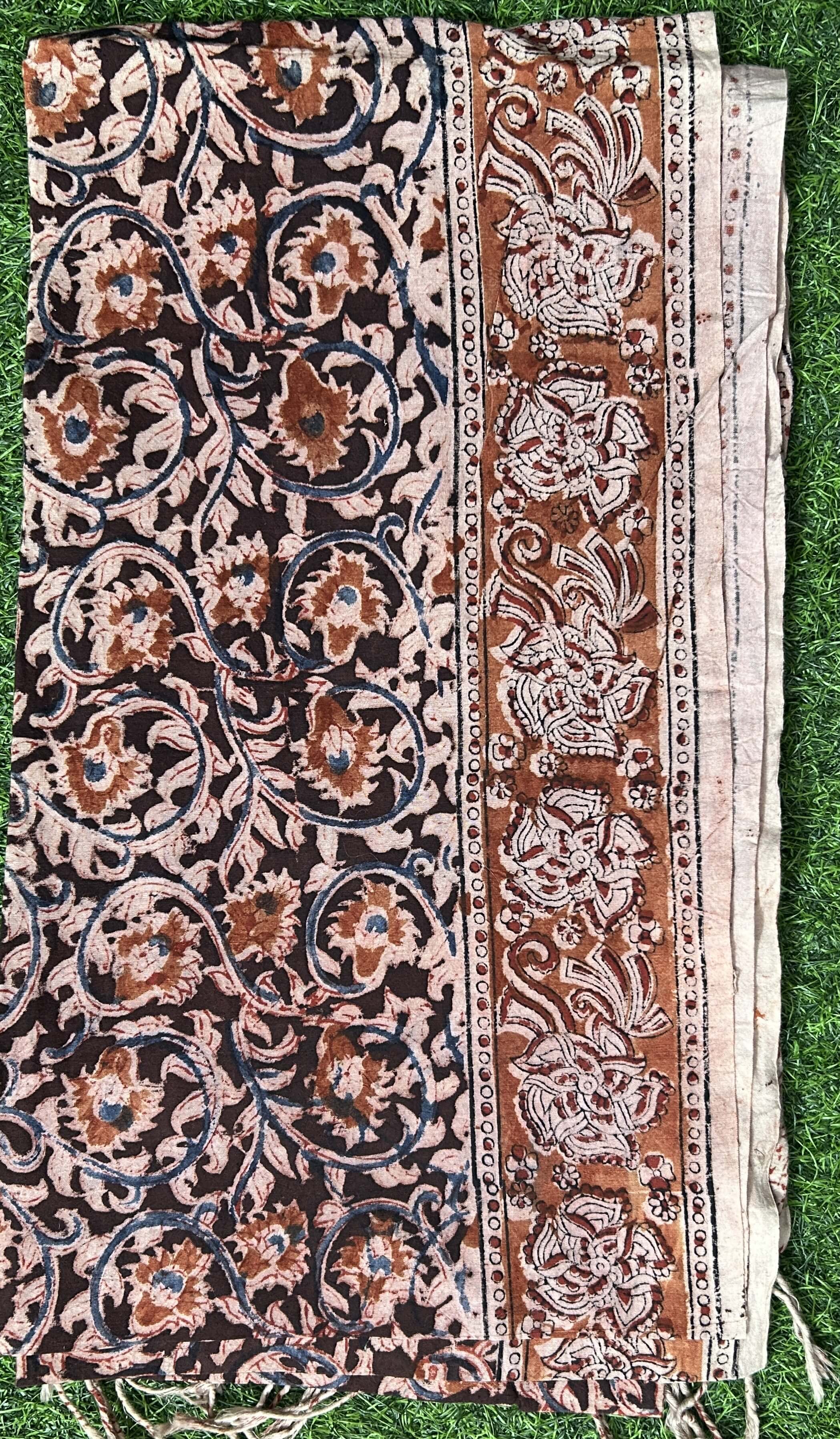 Kalamkari Cotton Dupatta- KHD-C-M015