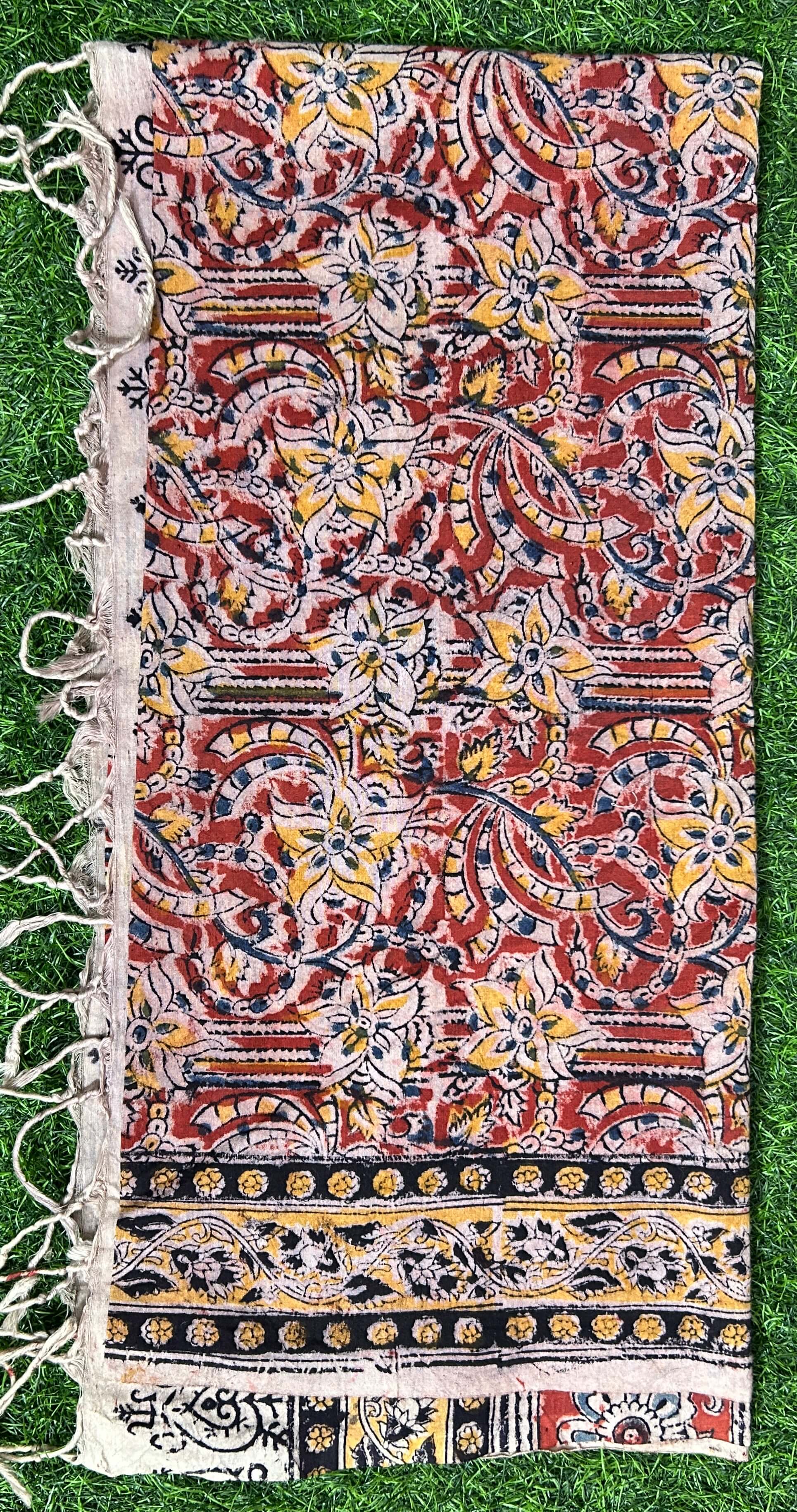 Kalamkari Cotton Dupatta- KHD-C-M021
