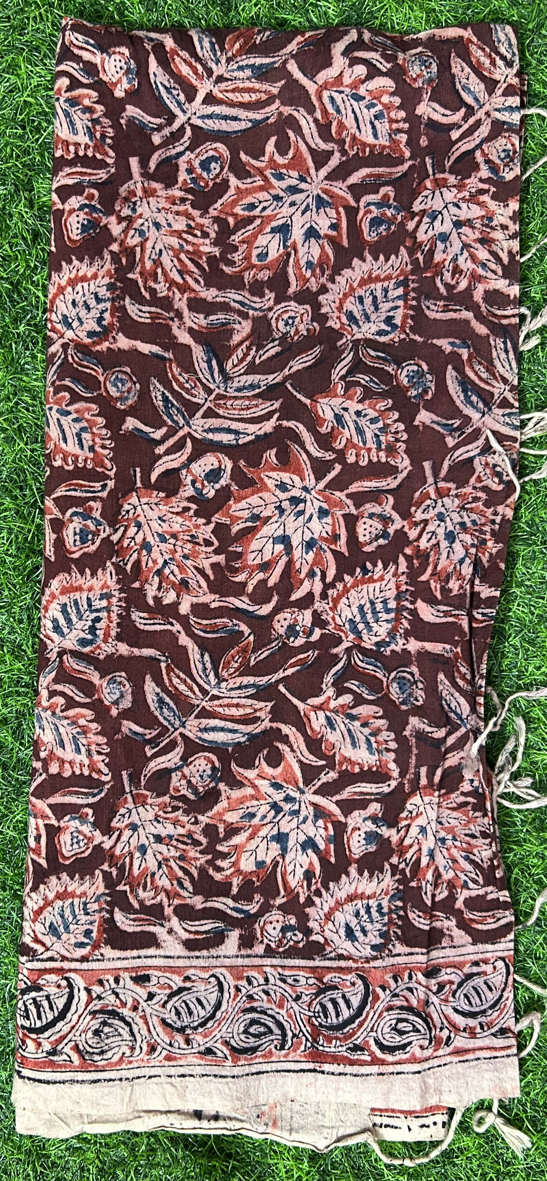 Kalamkari Cotton Dupatta- KHD-C-M002