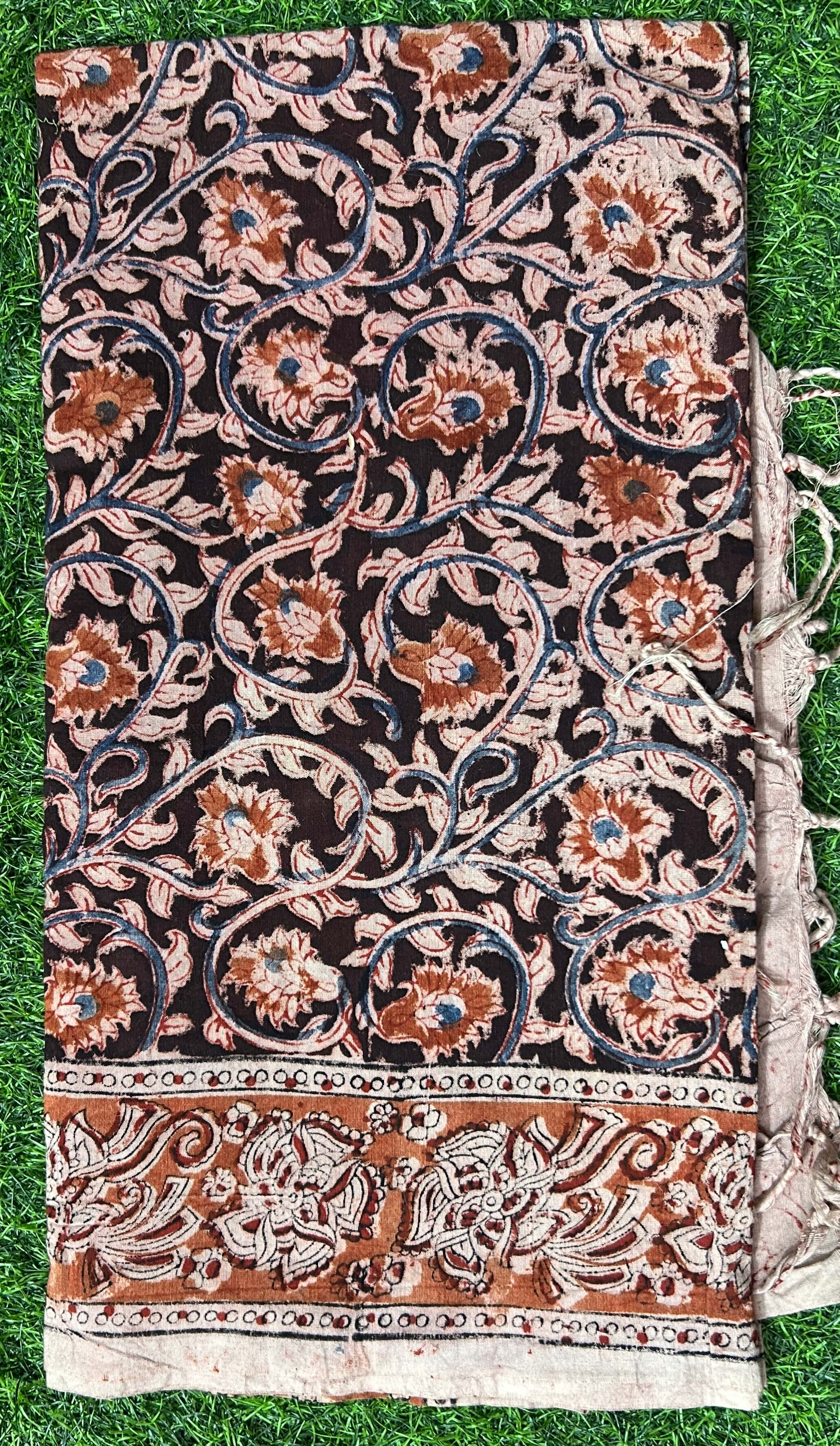 Kalamkari Cotton Dupatta- KHD-C-M003