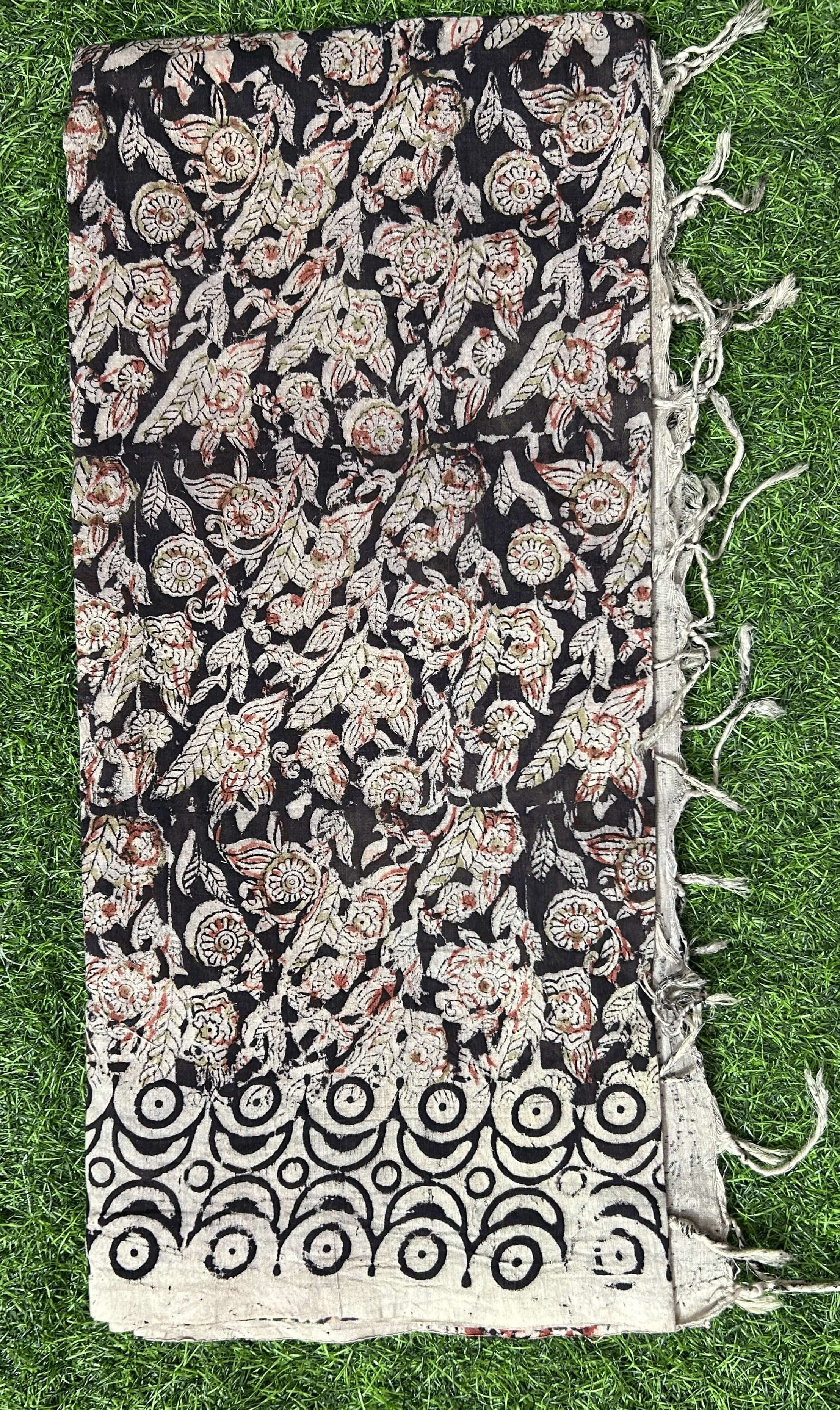 Kalamkari Cotton Dupatta- KHD-C-M004