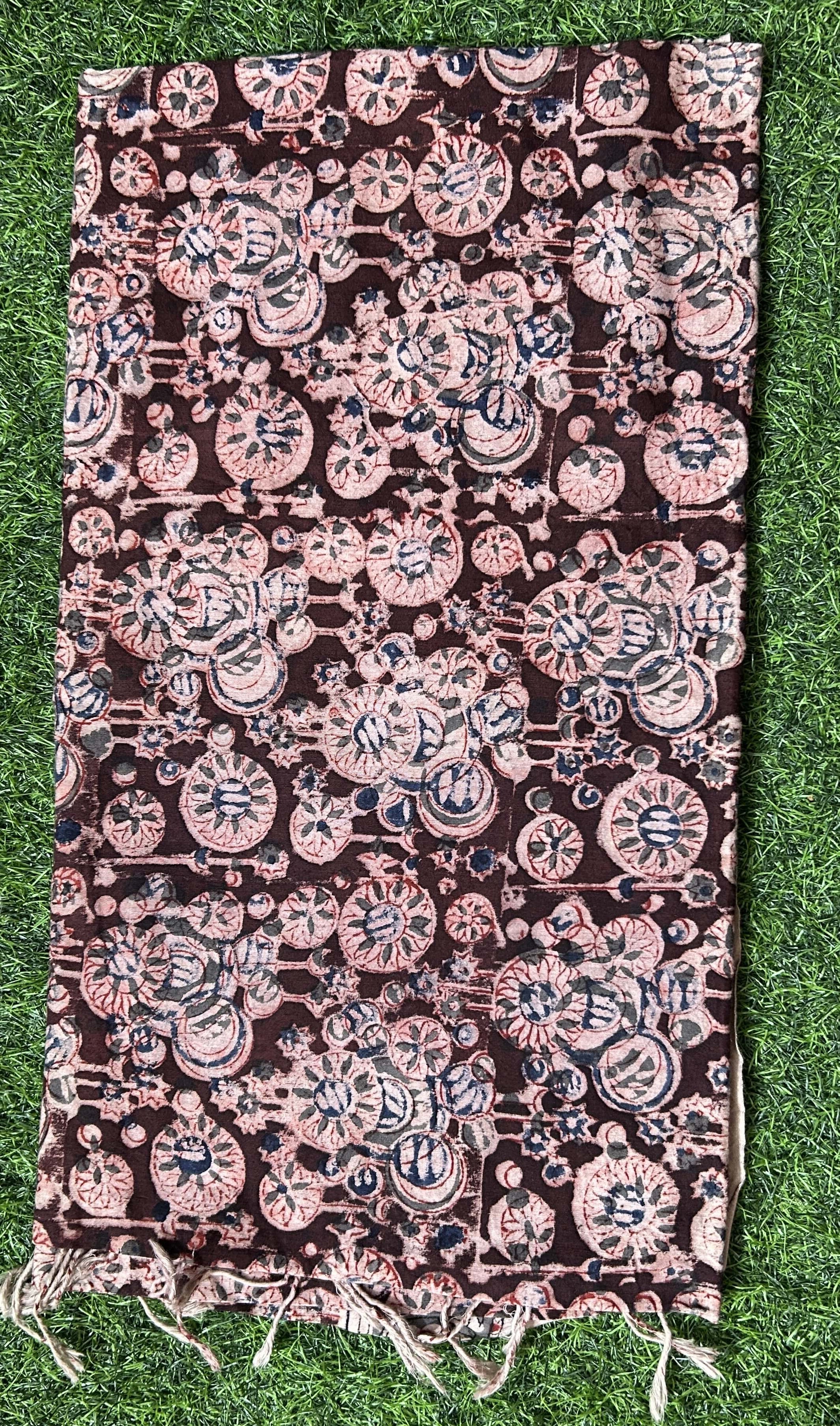 Kalamkari Cotton Dupatta- KHD-C-M005