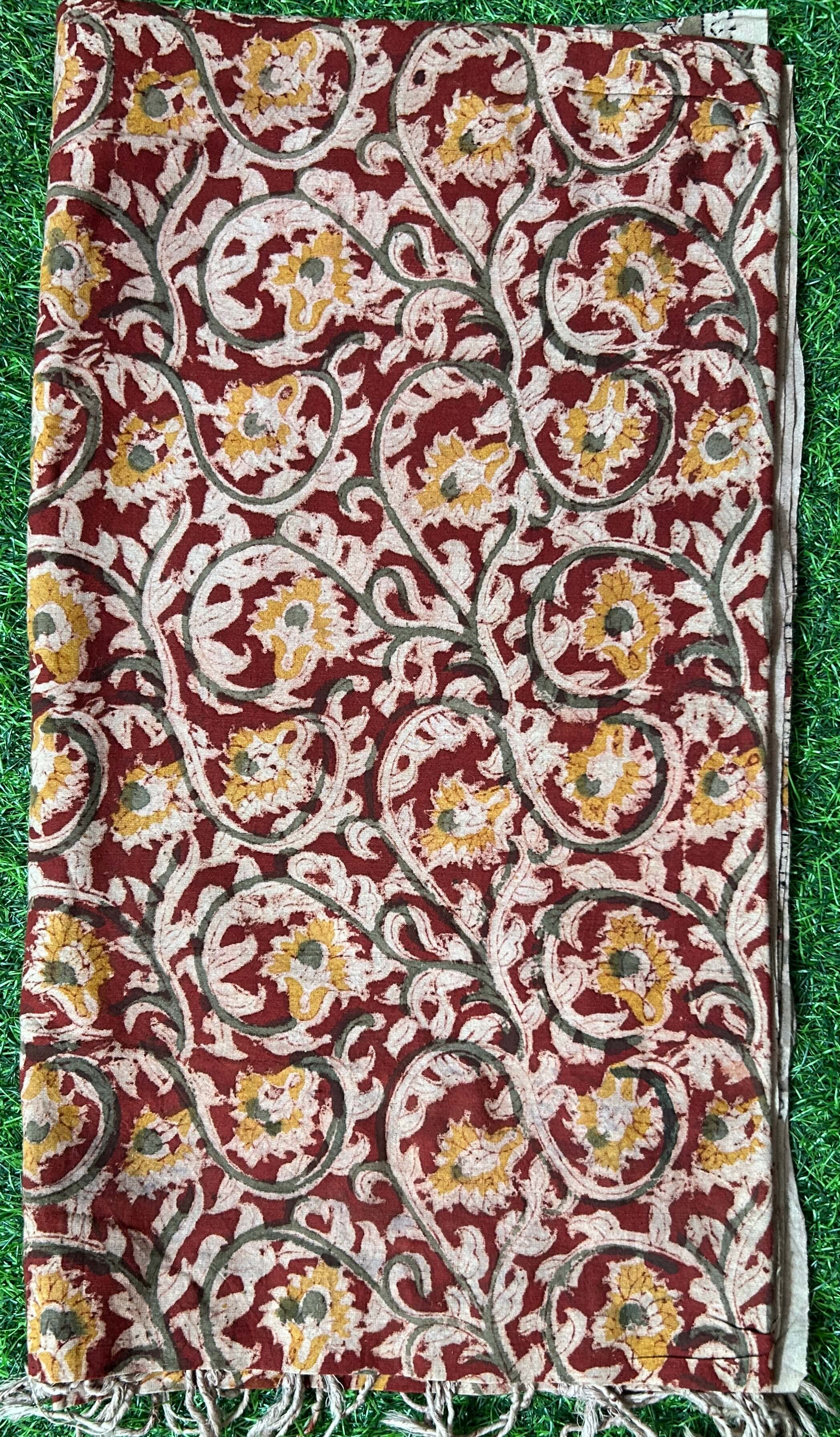 Kalamkari Cotton Dupatta- KHD-C-M008