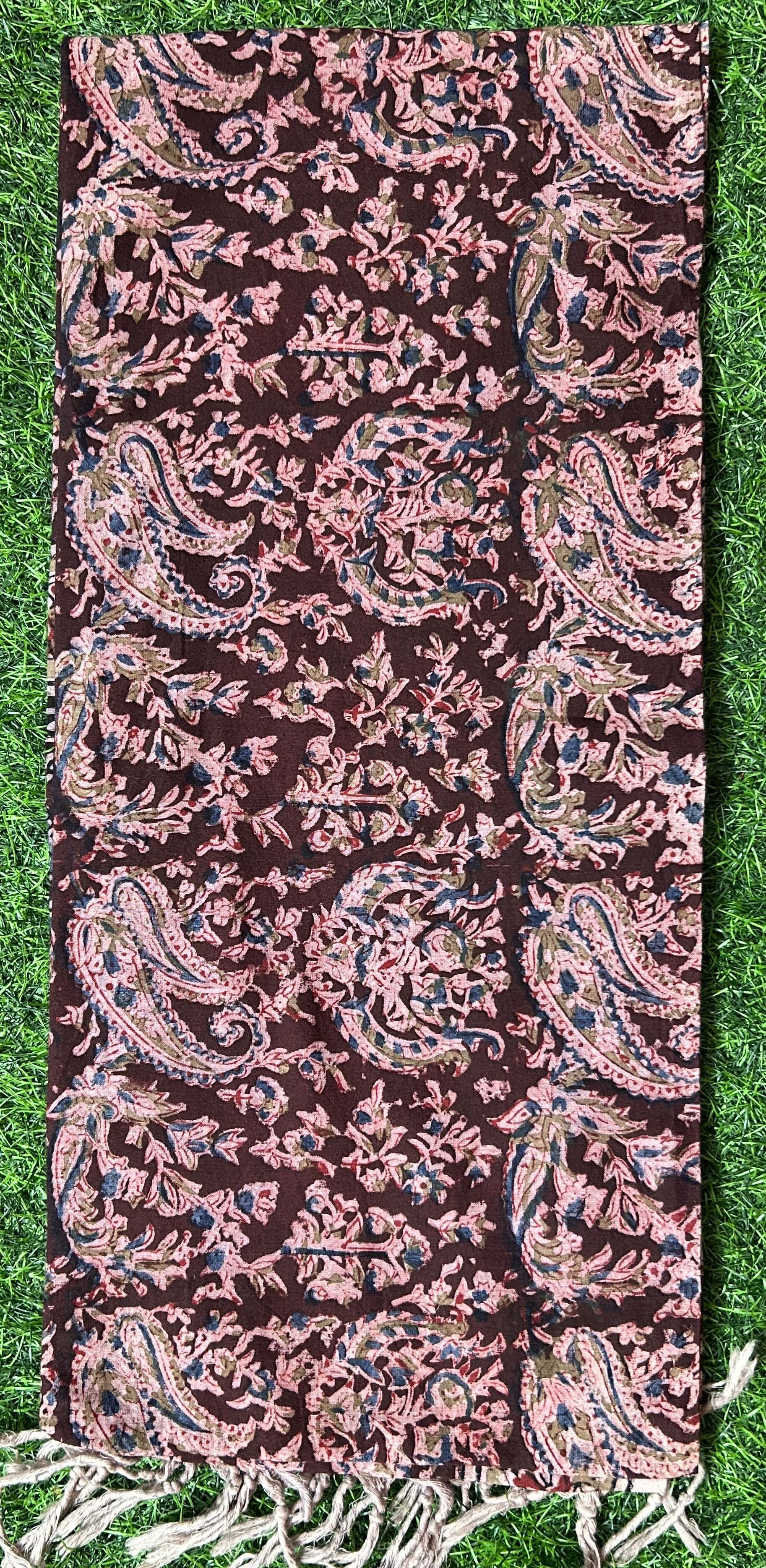 Kalamkari Cotton Dupatta- KHD-C-M009