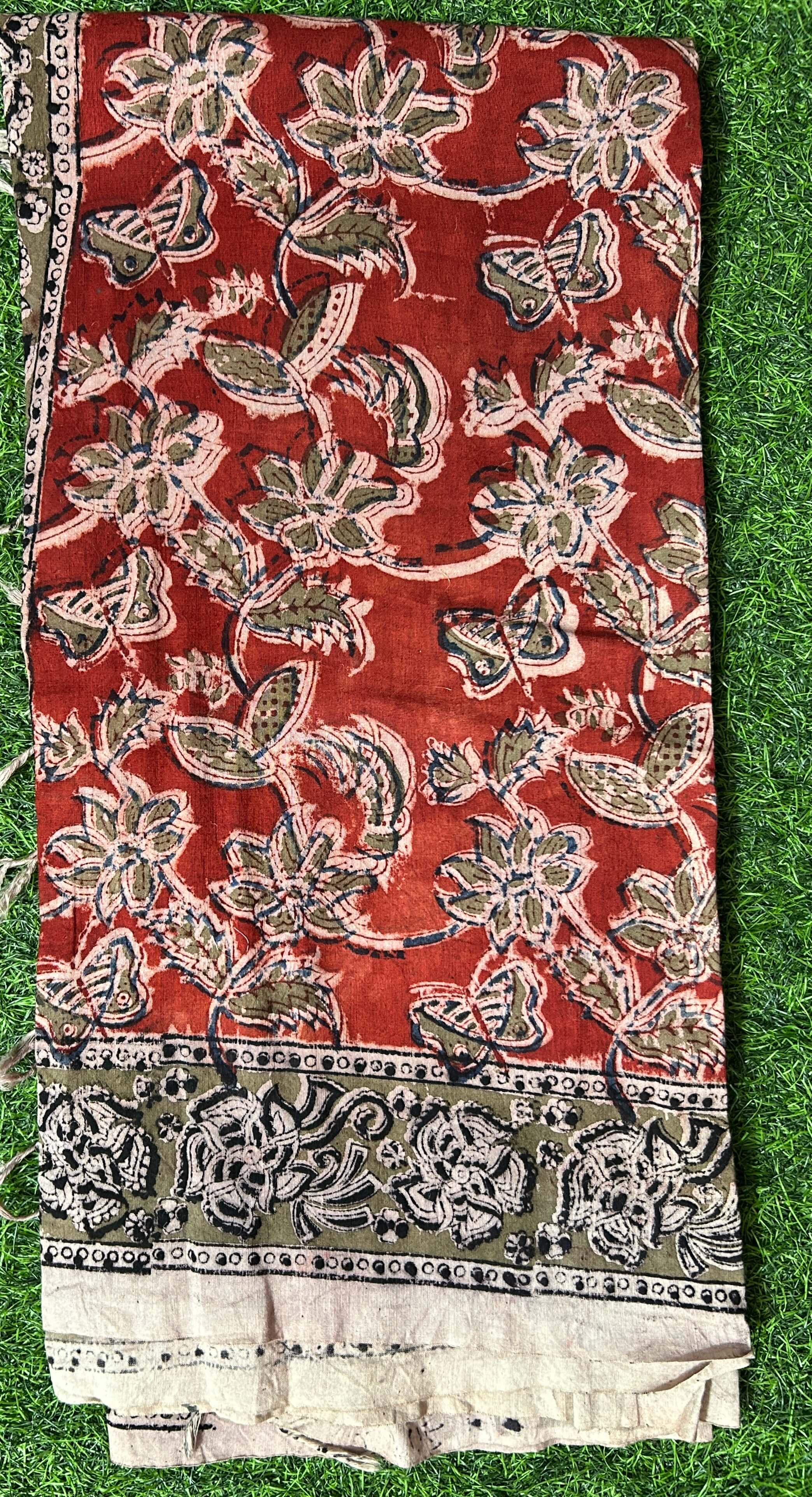 Kalamkari Cotton Dupatta- KHD-C-M010