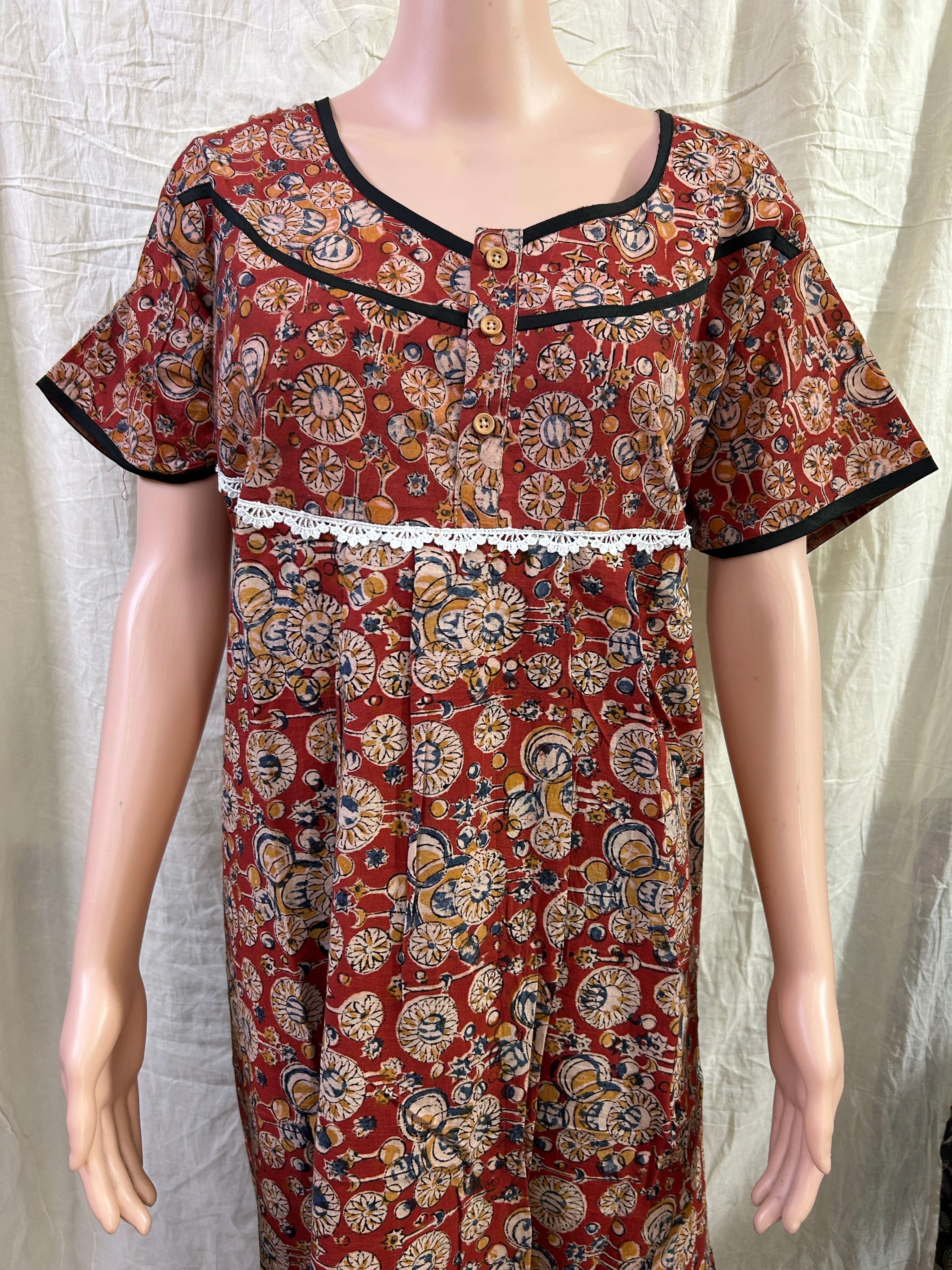 Kalamkari Nighty- KNGTY-027