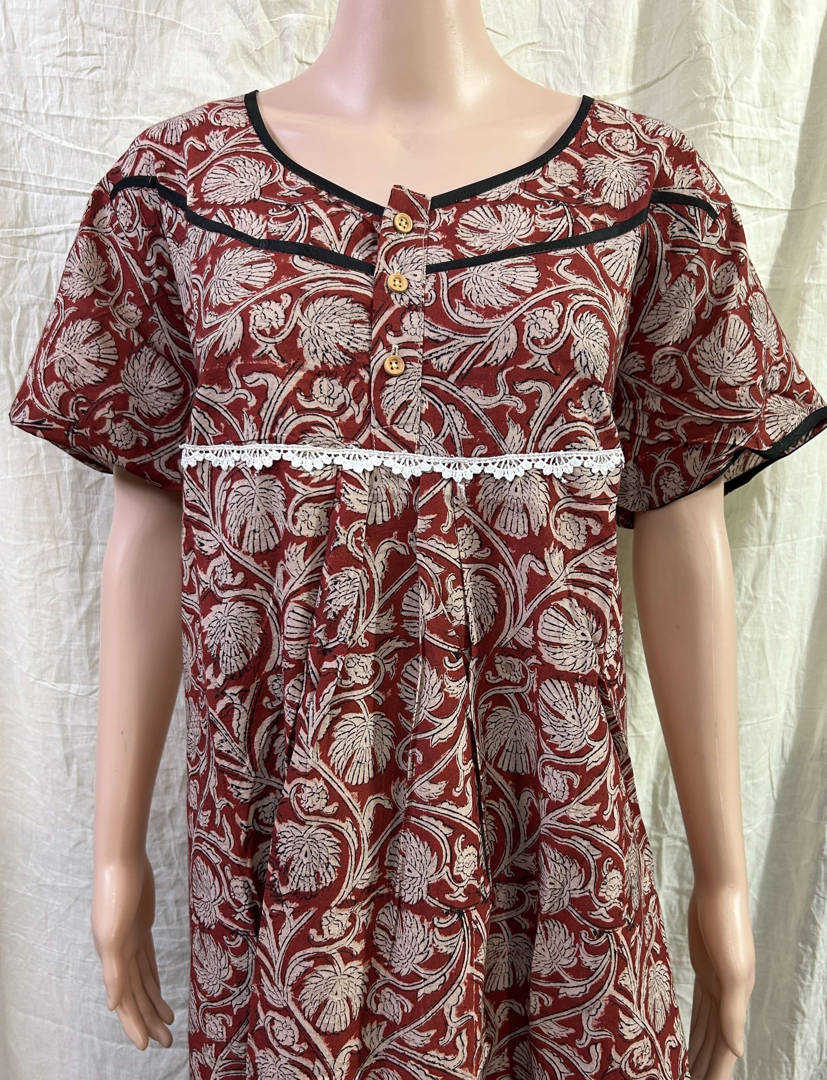 Kalamkari Nighty- KNGTY-028