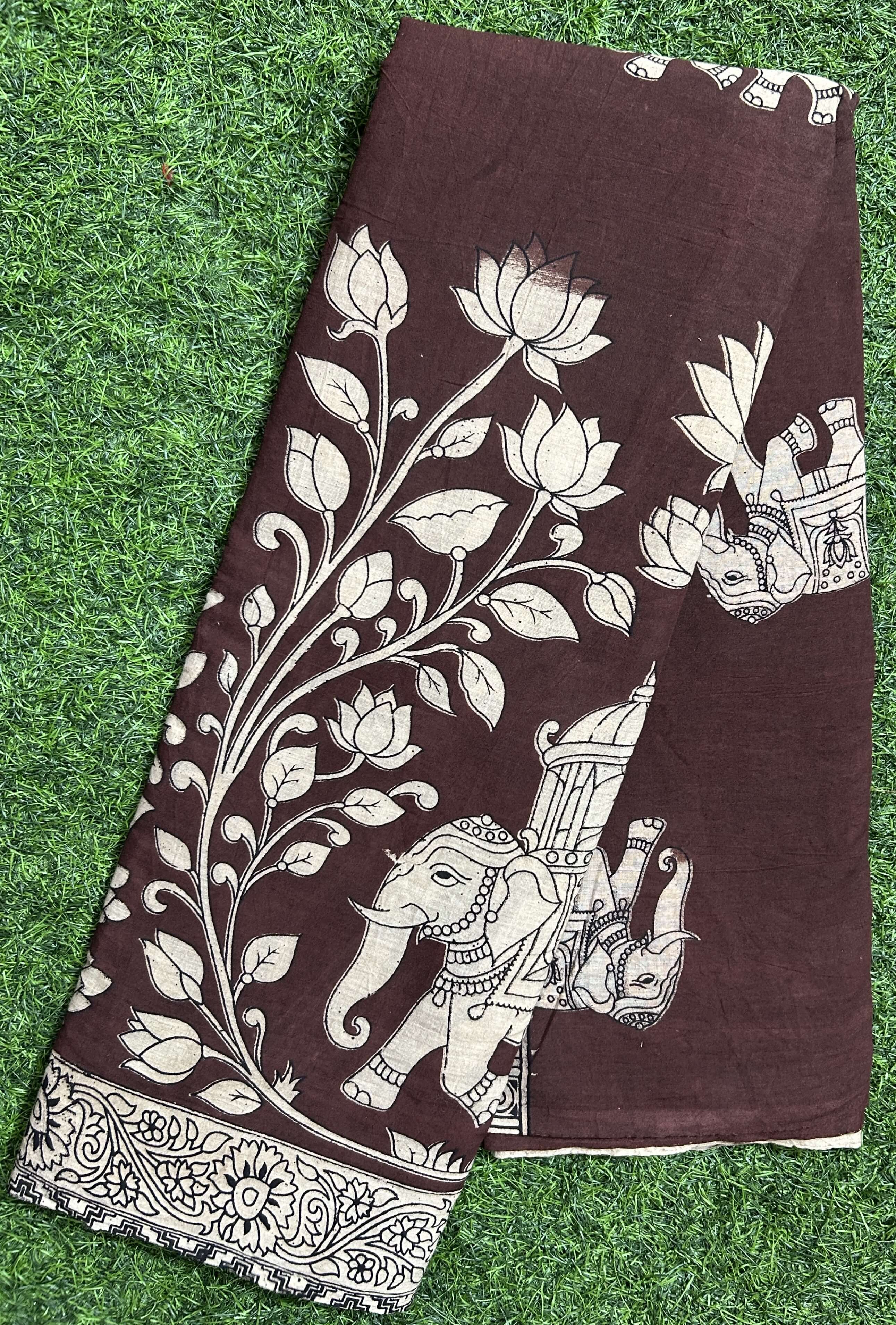 Kalamkari Cotton Saree – KCS-M609