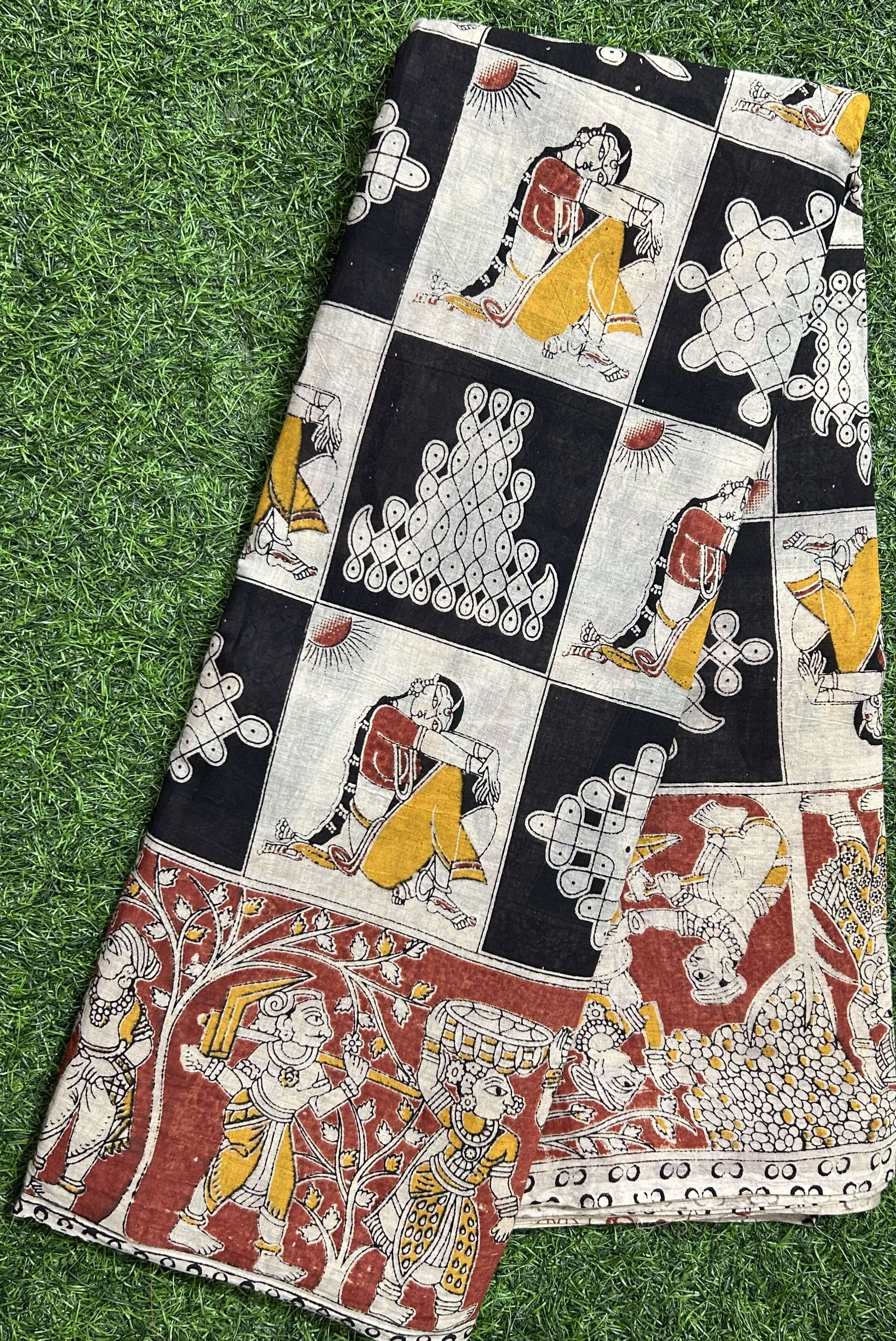 Kalamkari Cotton Saree – KCS-M612