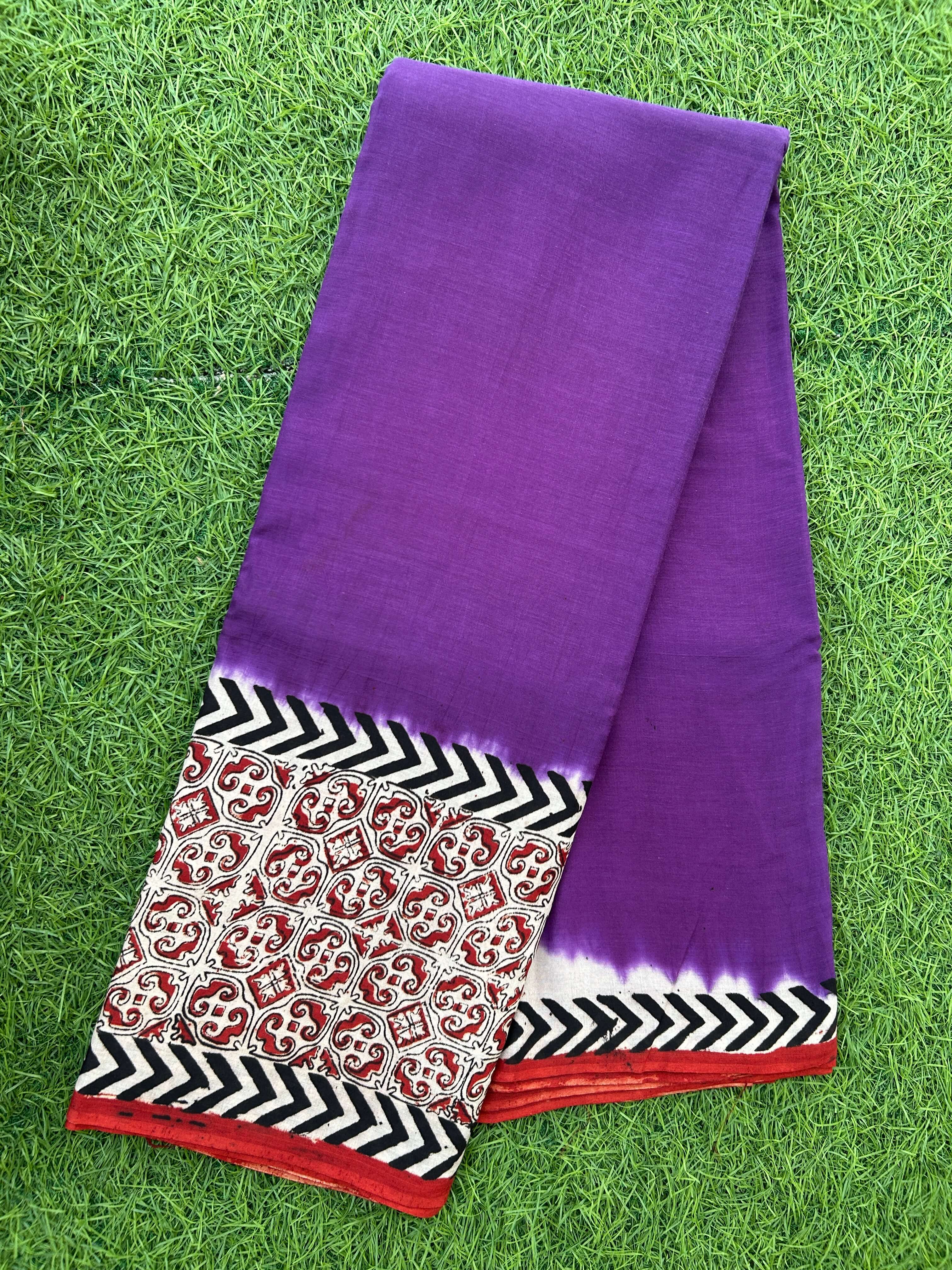 Kalamkari Chennuri Silk Kaddi Border Saree KSS-HPGB-M006