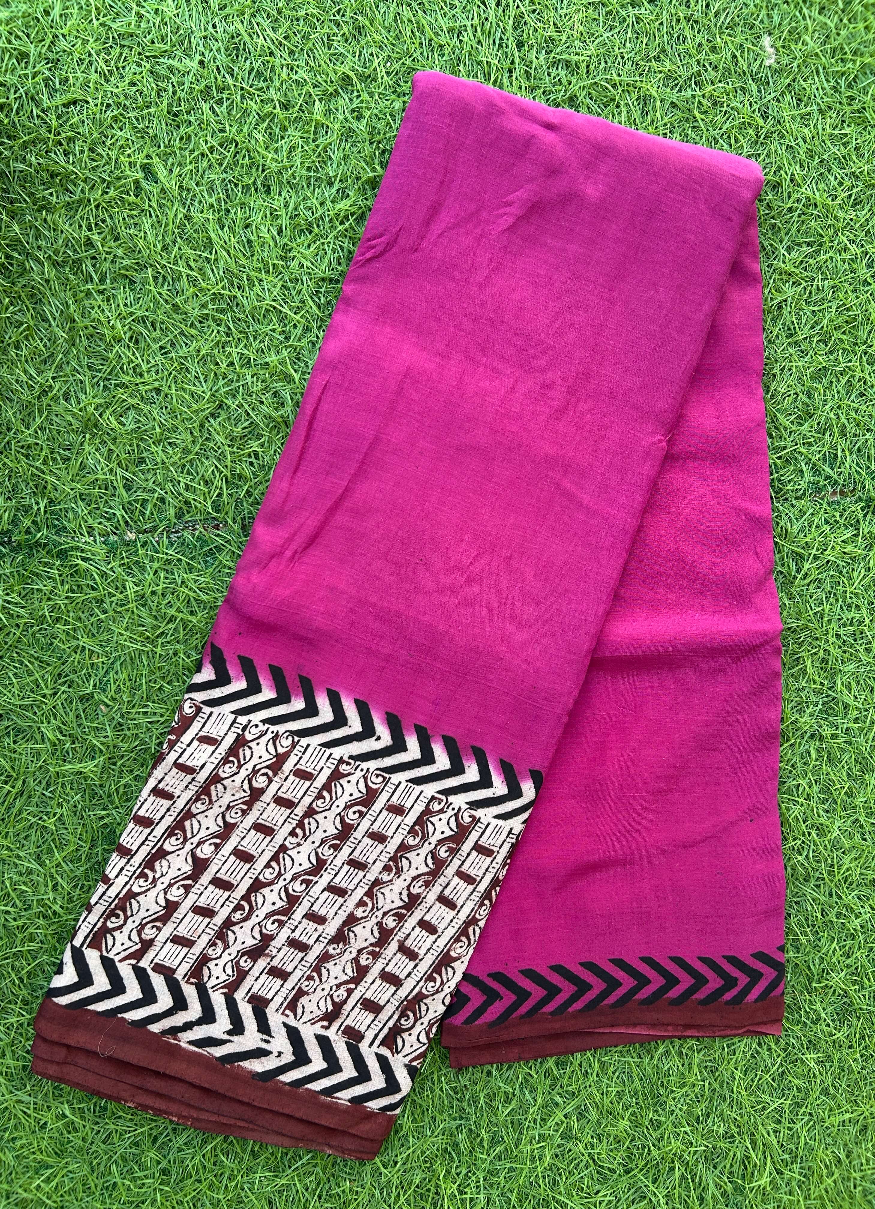 Kalamkari Chennuri Silk Kaddi Border Saree KSS-HPGB-M010