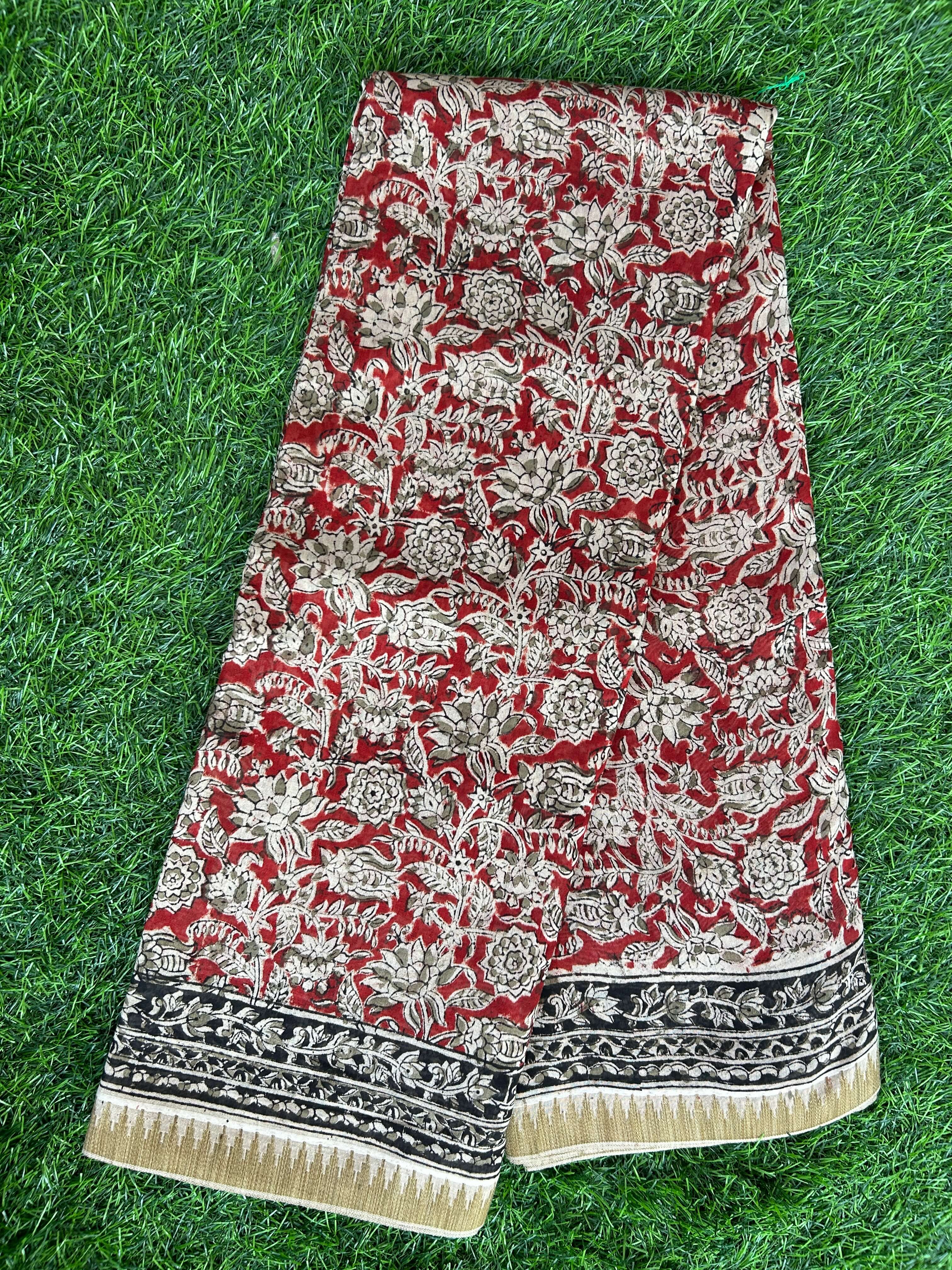 Kalamkari Chanderi Silk Saree-KCHAN-M164