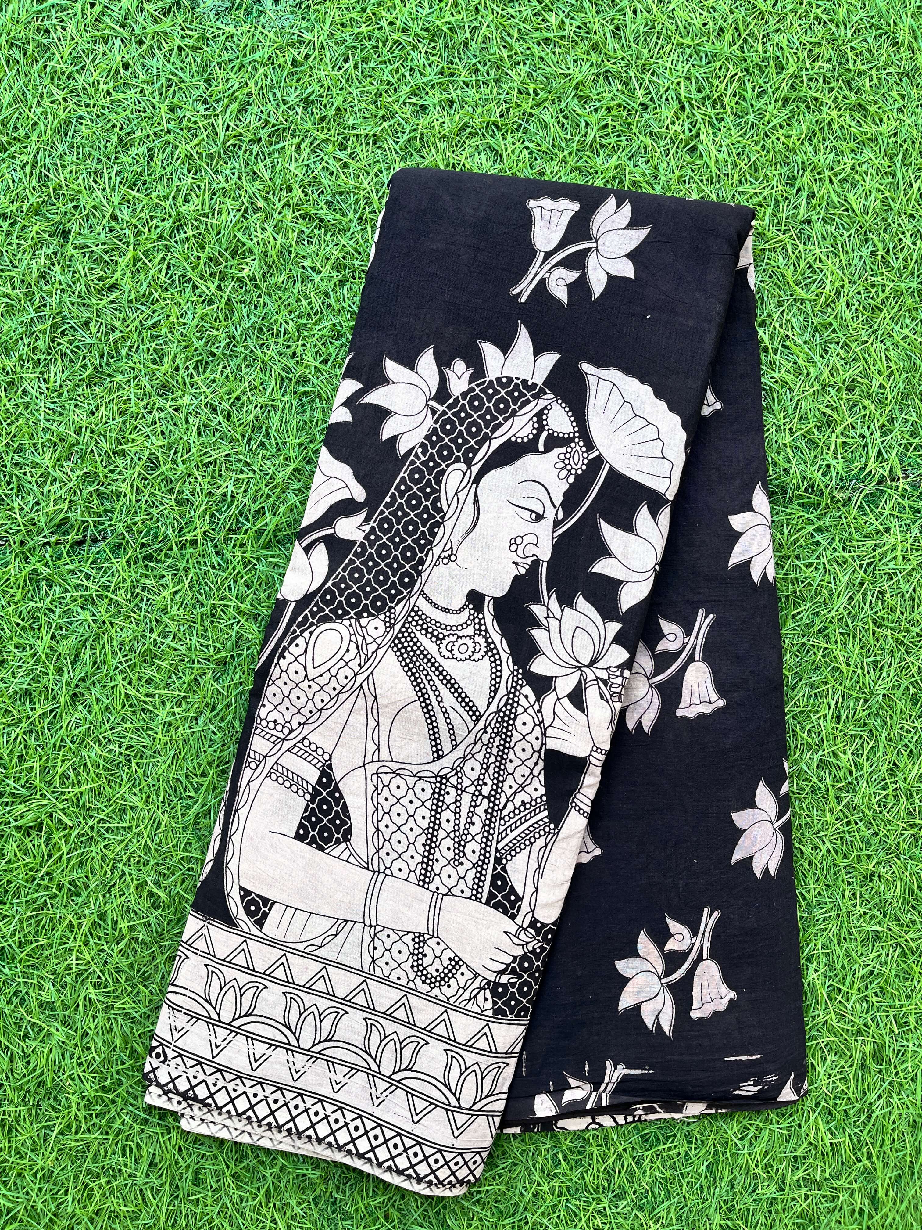 Kalamkari Cotton Saree – KCS-M358