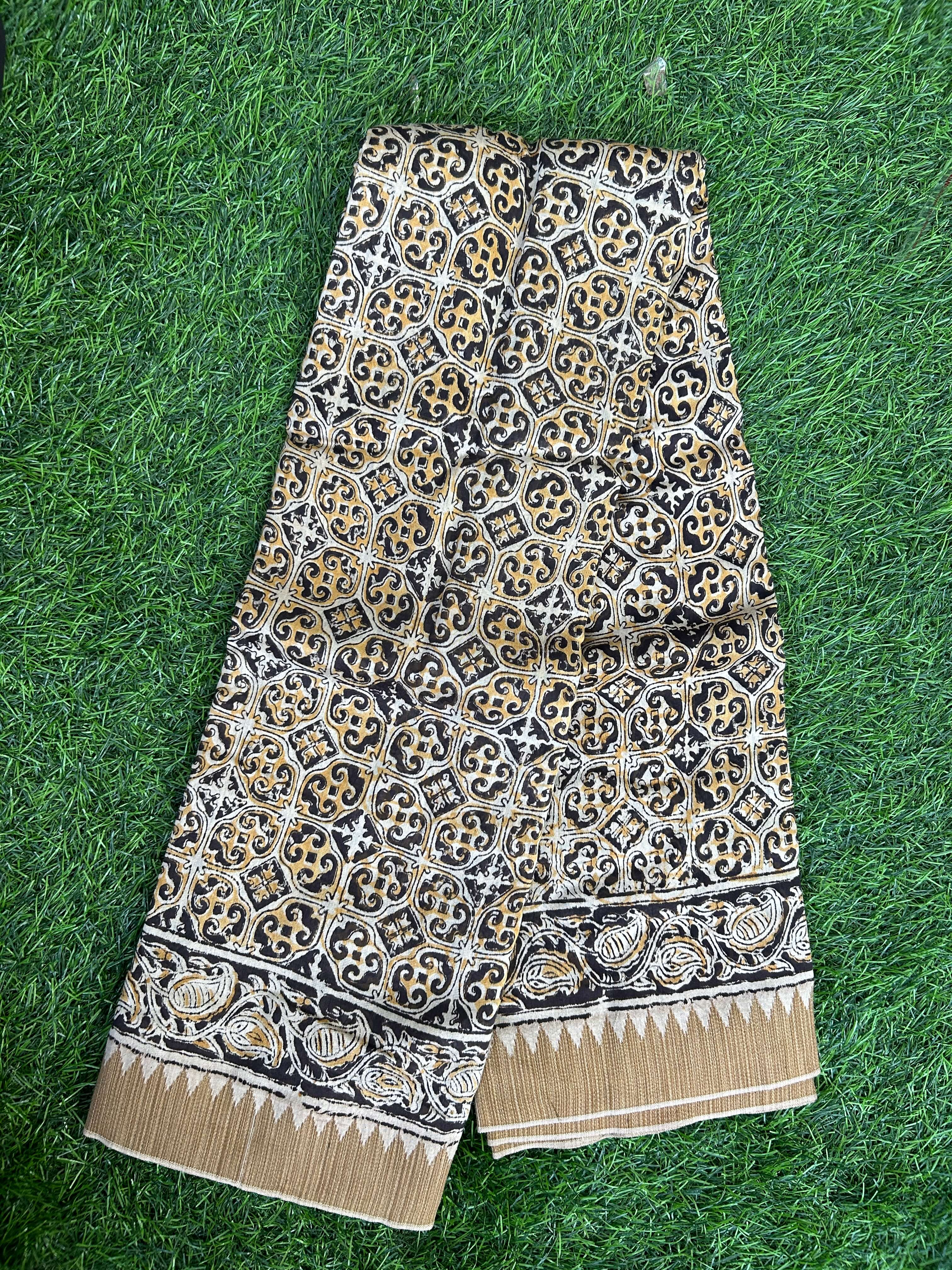 Kalamkari Chanderi Silk Saree-KCHAN-M144