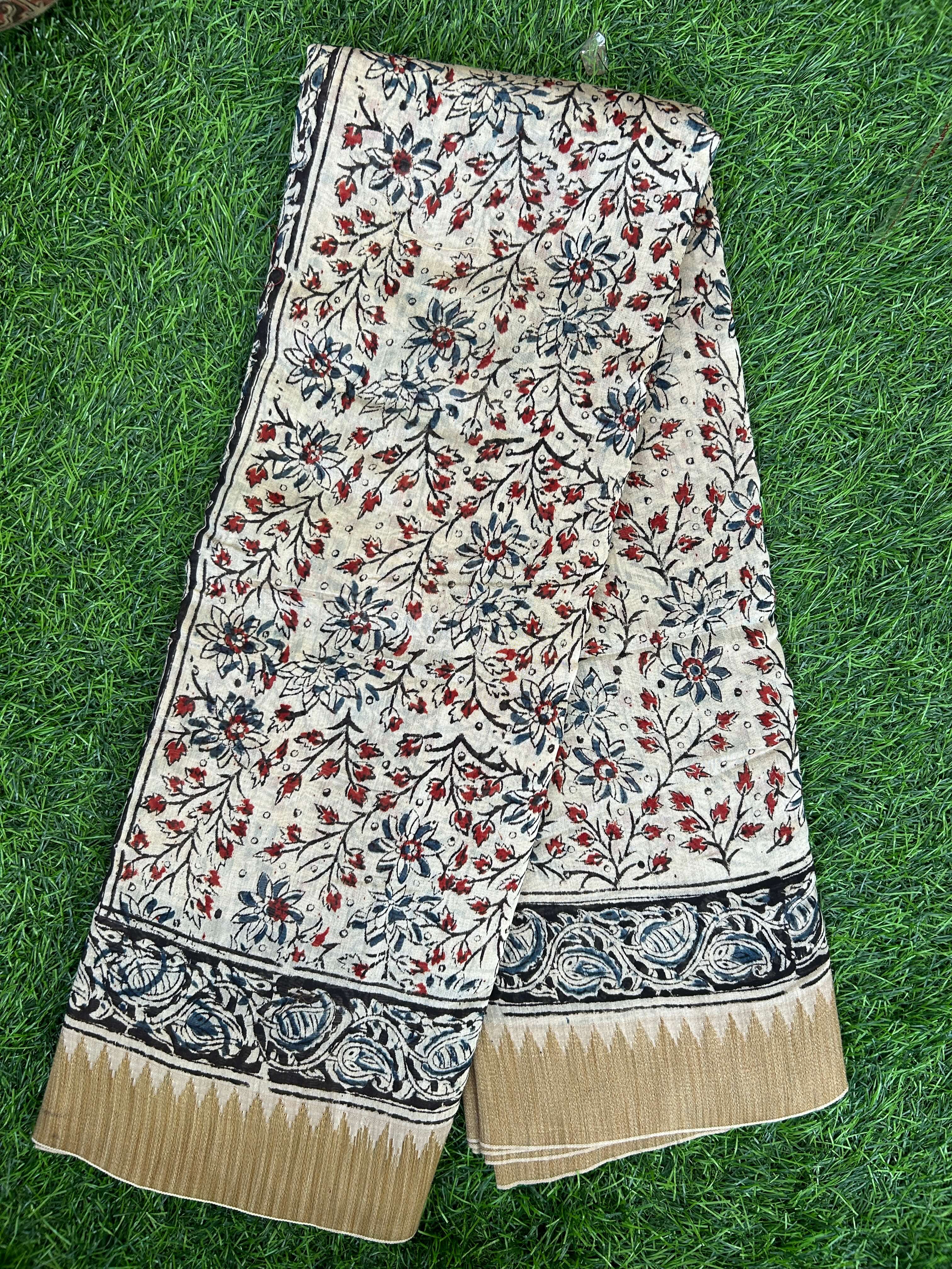 Kalamkari Chanderi Silk Saree-KCHAN-M147