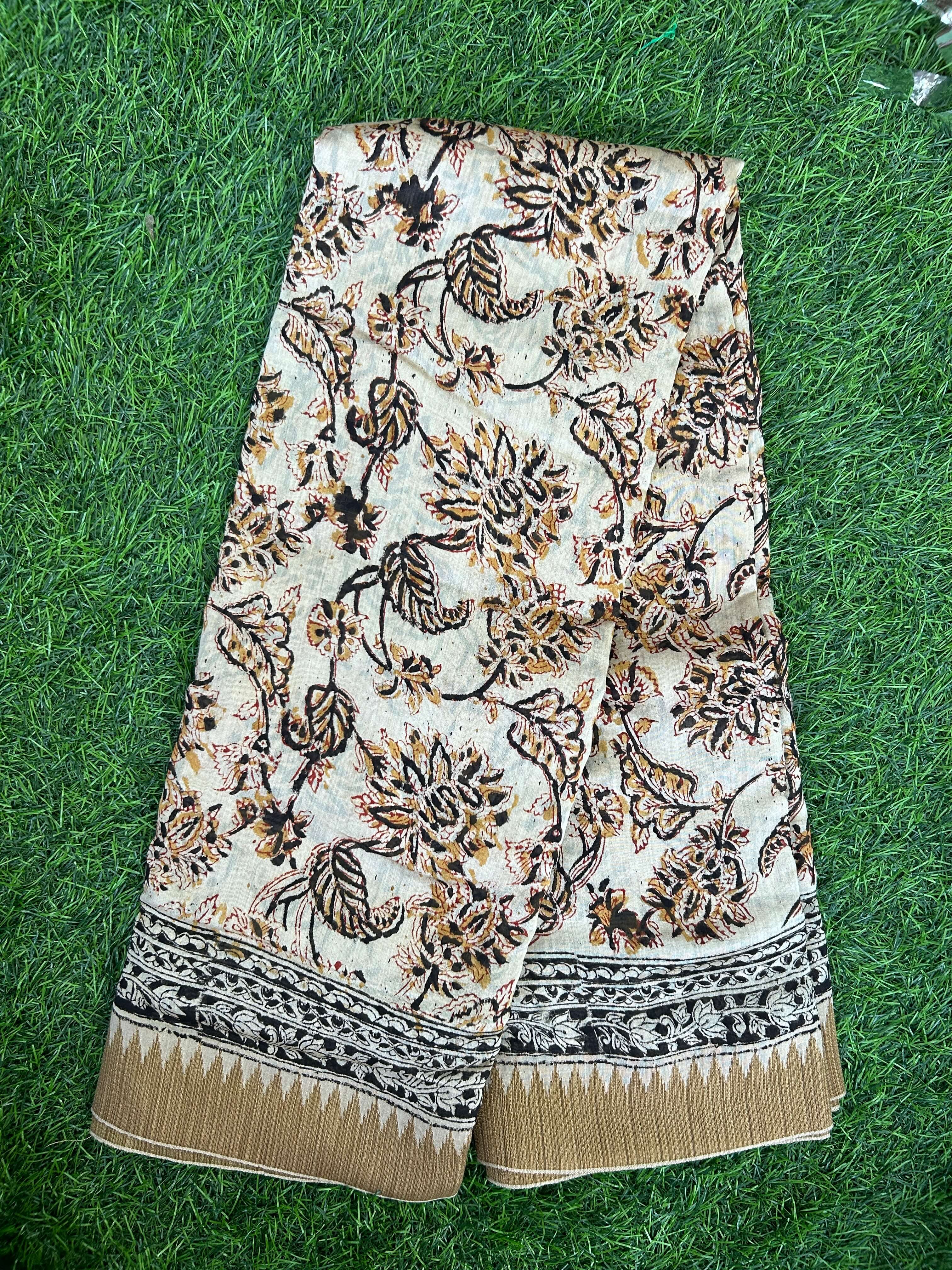 Kalamkari Chanderi Silk Saree-KCHAN-M171