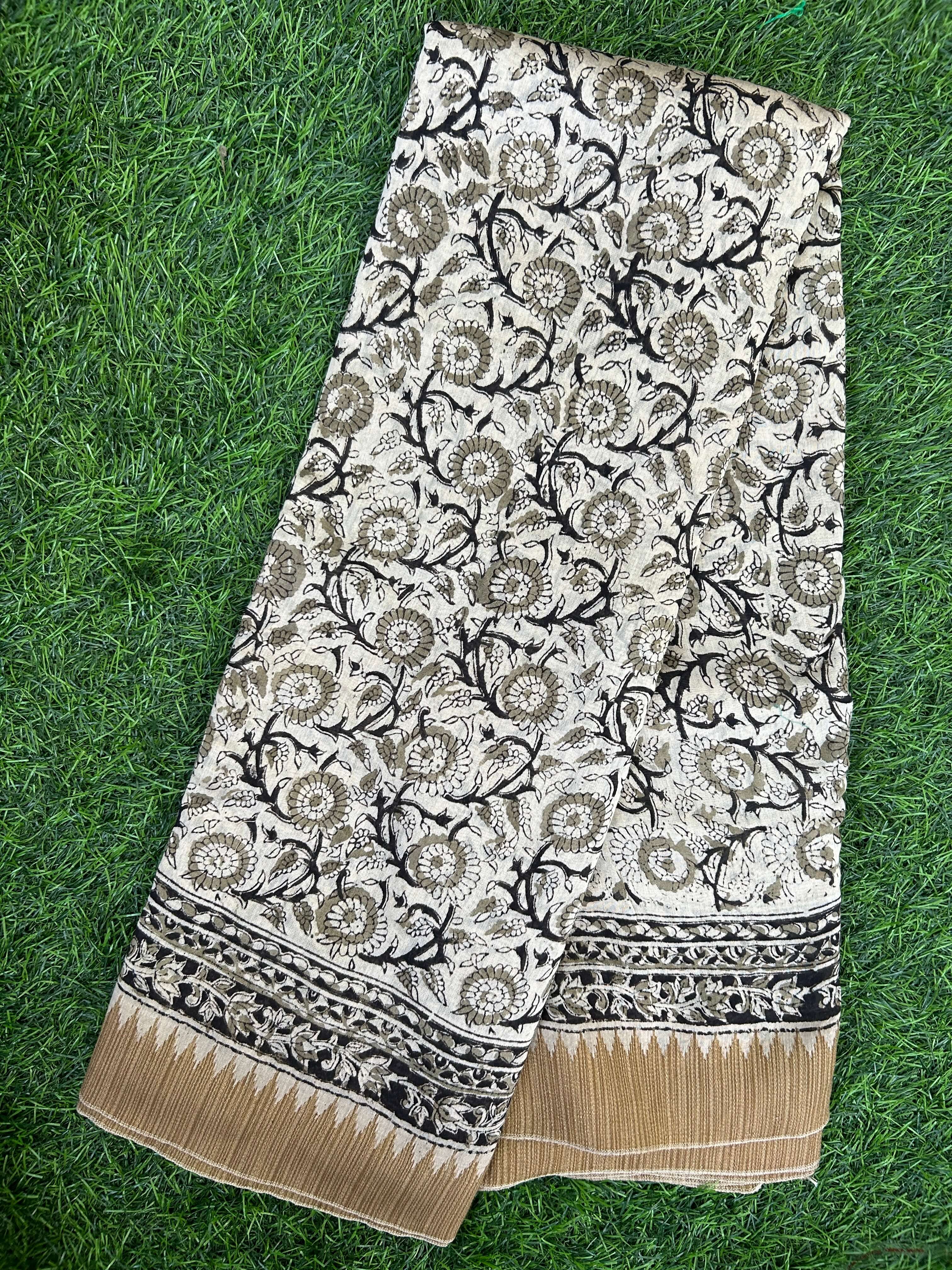 Kalamkari Chanderi Silk Saree-KCHAN-M172