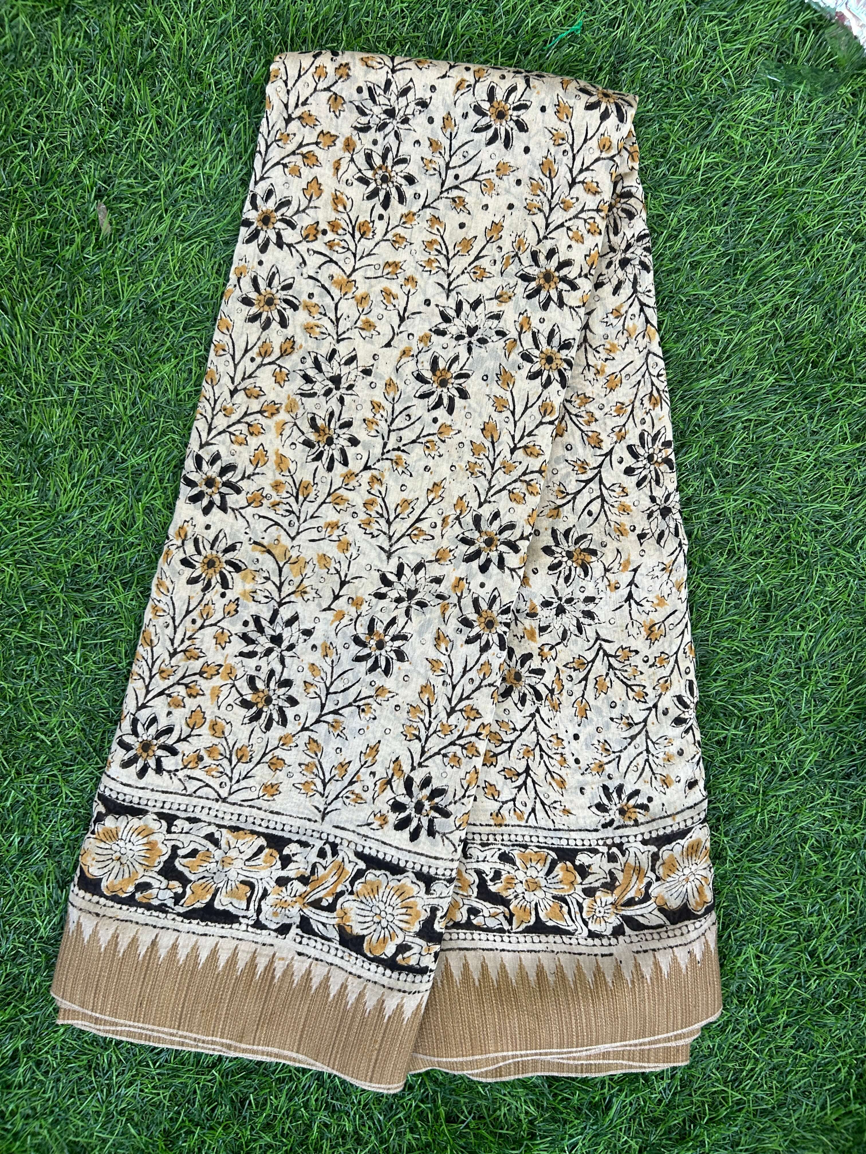 Kalamkari Chanderi Silk Saree-KCHAN-M151