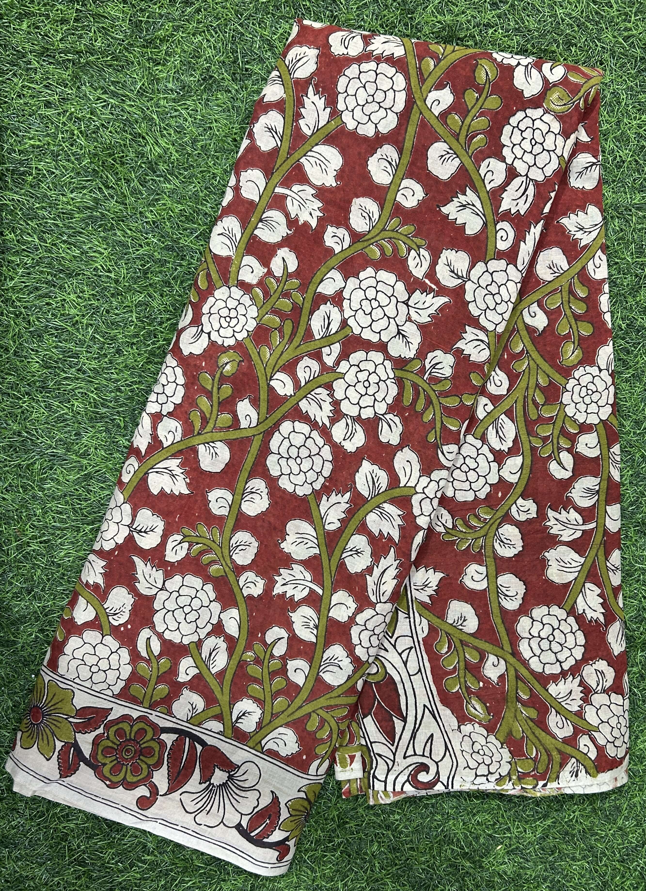 Kalamkari Cotton Saree – KCS-M600
