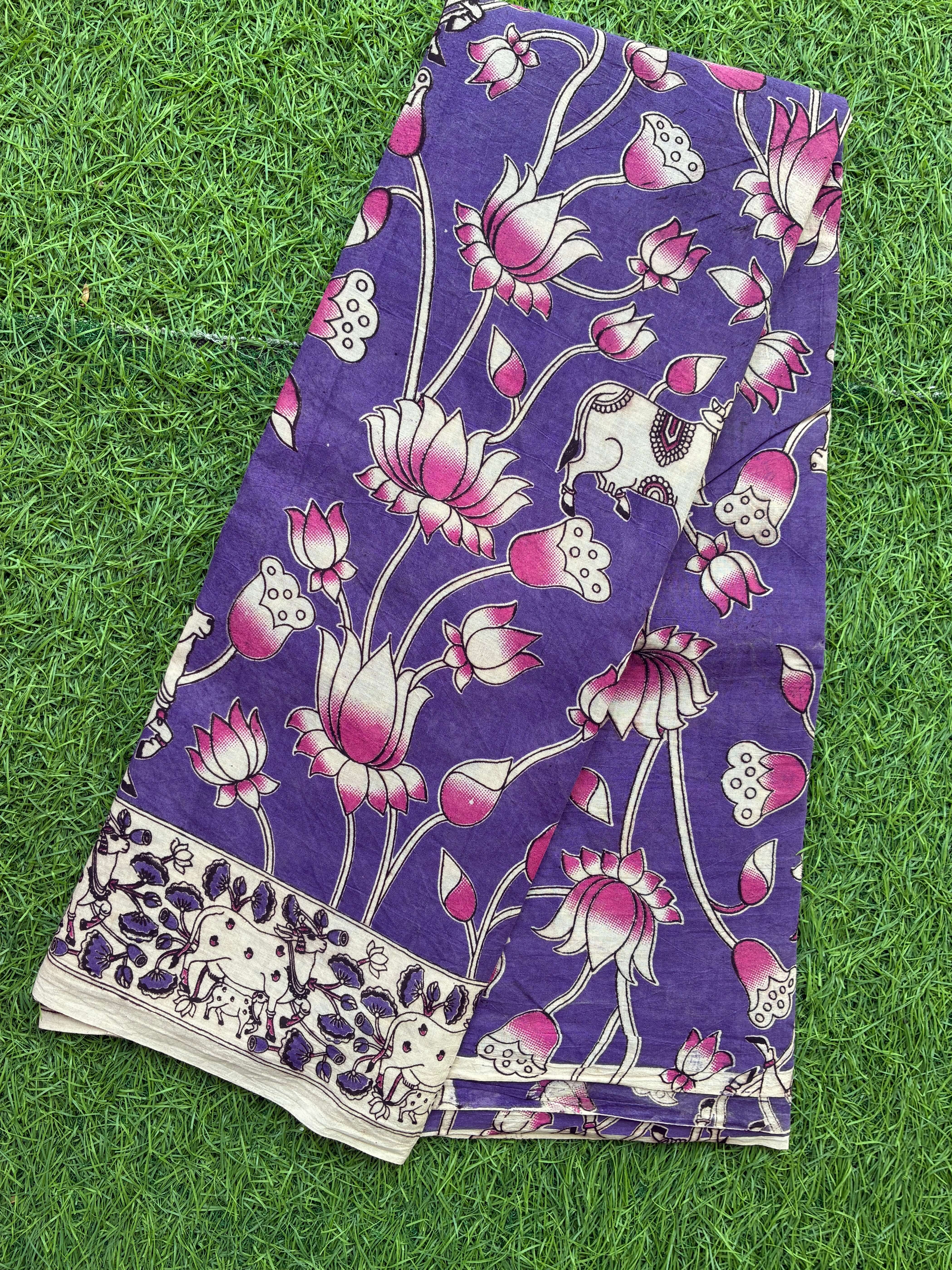 Kalamkari Cotton Saree – KCS-M368