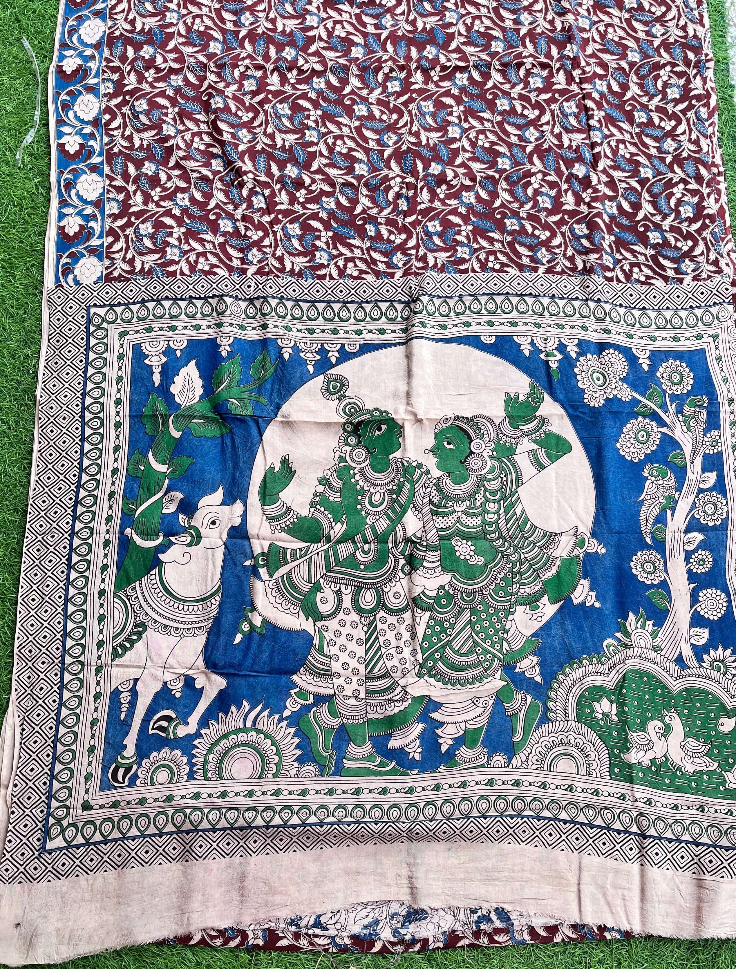 Kalamkari Chennuri Silk Saree – KSS-M036