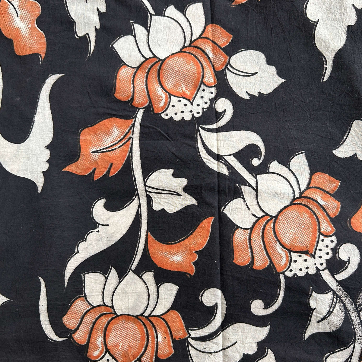 Kalamkari Screen Printed Cotton Fabric - M015