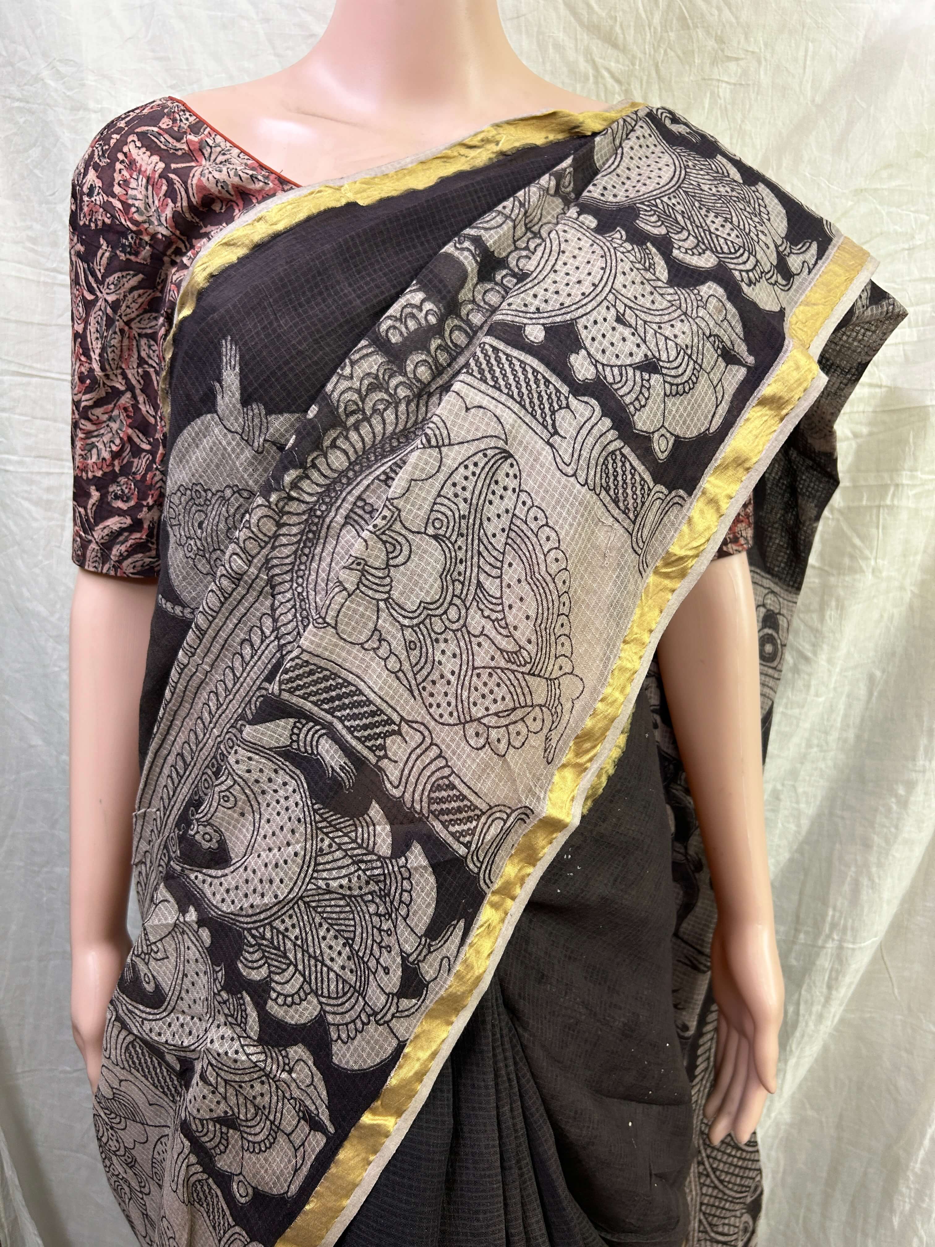 Kalamkari Kota Cotton Saree – KKCS-M123