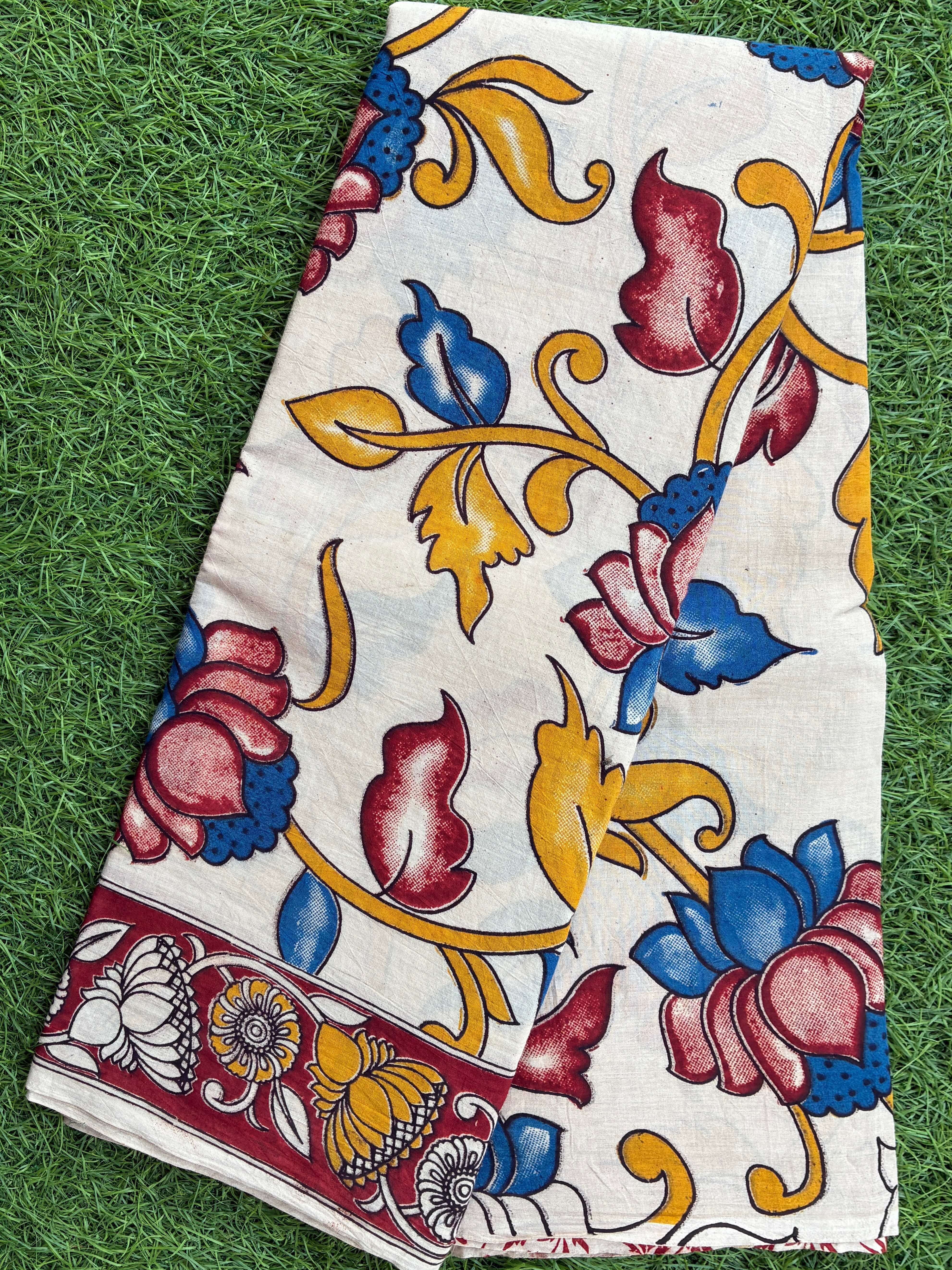 Kalamkari Cotton Saree – KCS-M390