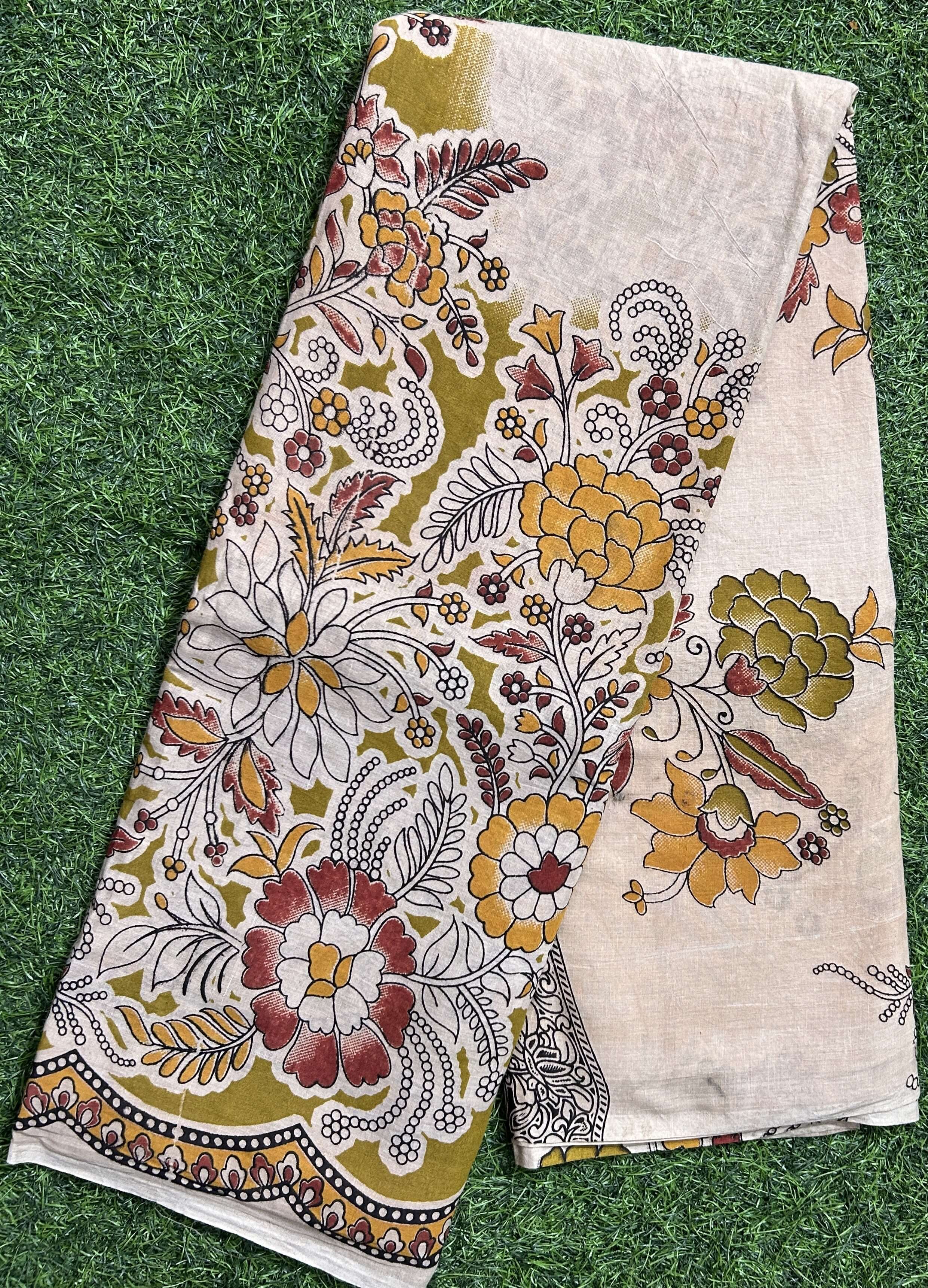 Kalamkari Cotton Saree – KCS-M605