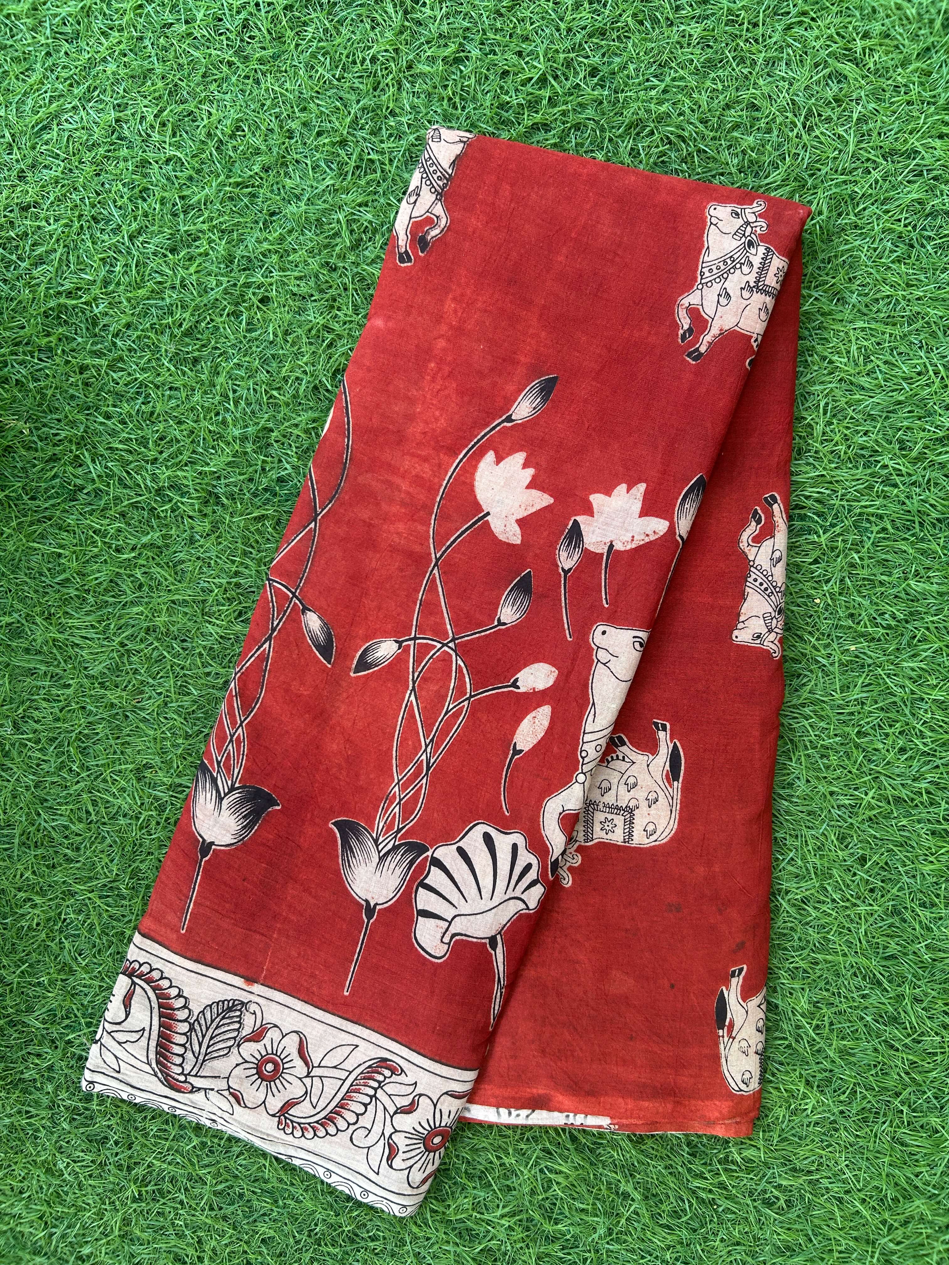Kalamkari Cotton Saree – KCS-M752