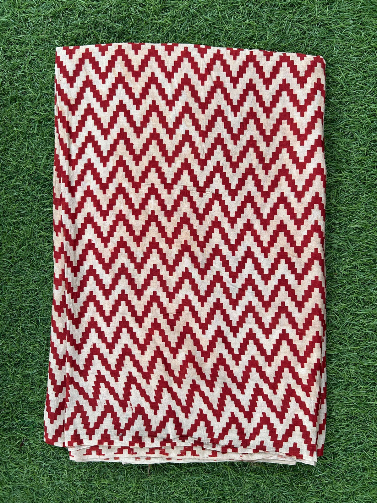 Kalamkari Screen Printed Silk Fabric - M022