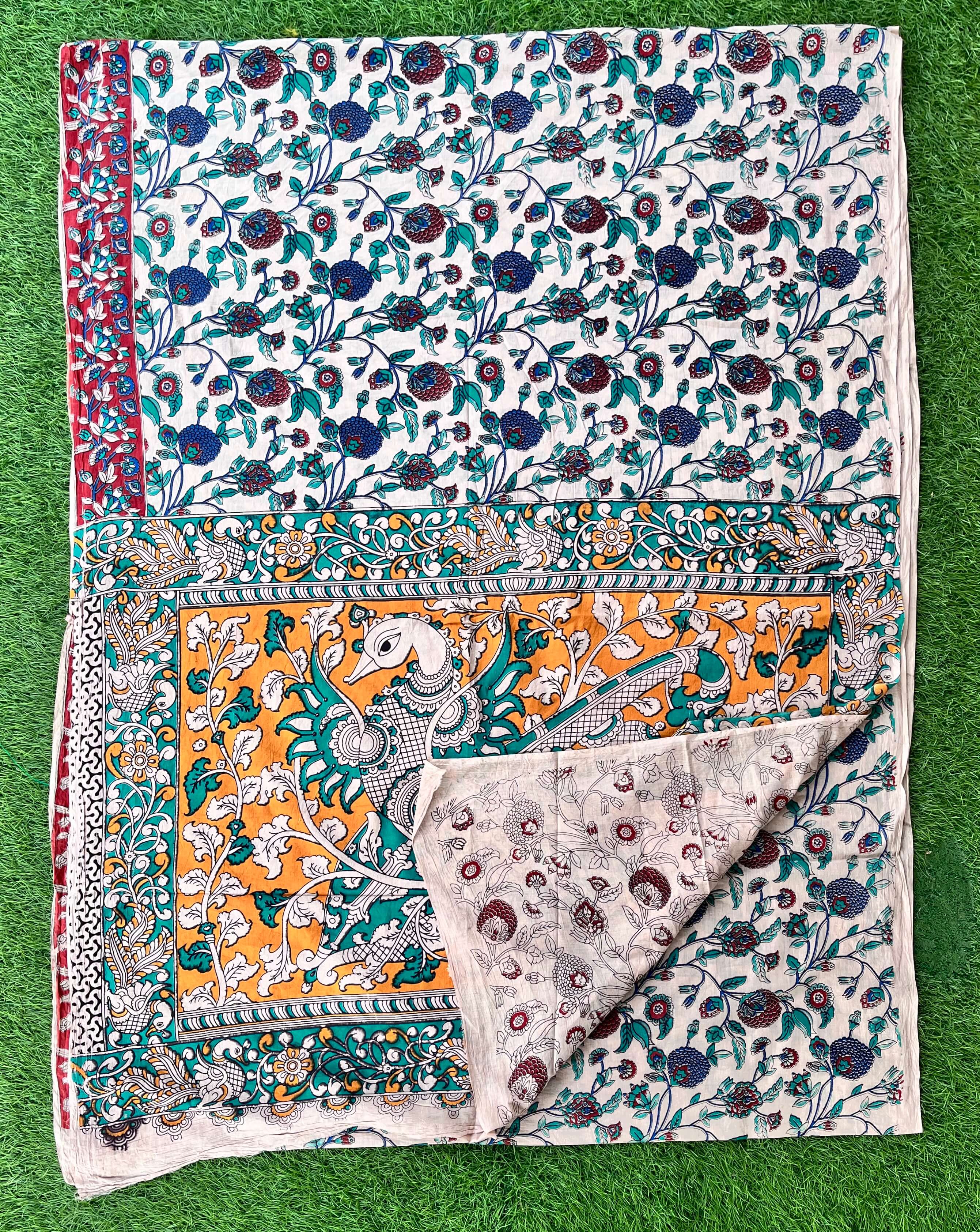 Kalamkari Cotton Saree – KCS-M256