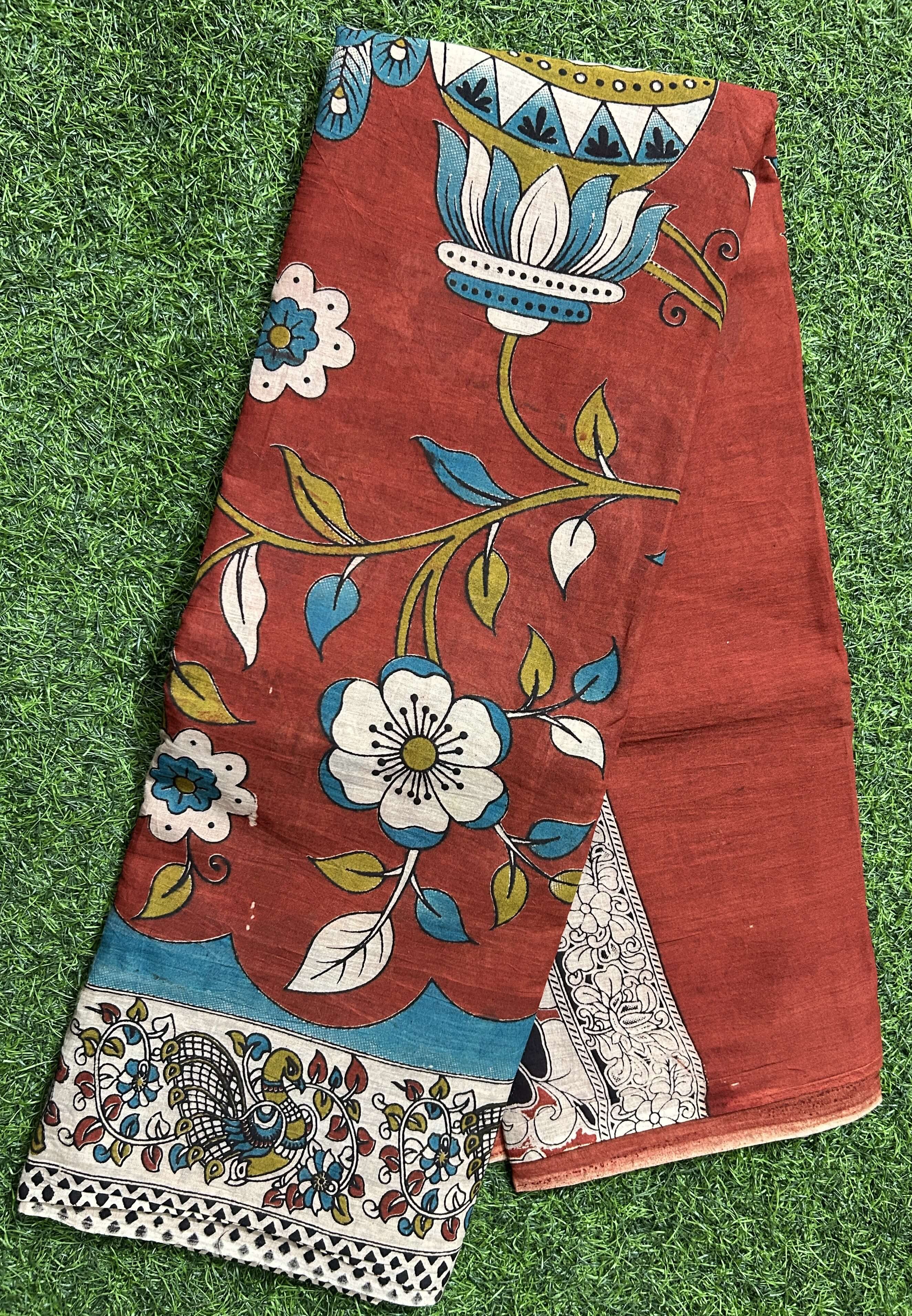 Kalamkari Cotton Saree – KCS-M621