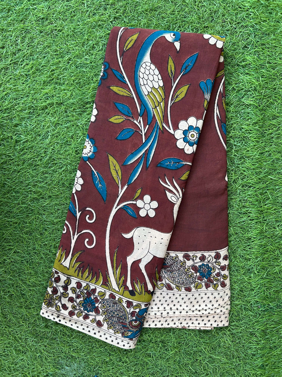 Kalamkari Cotton Saree – KCS-M766