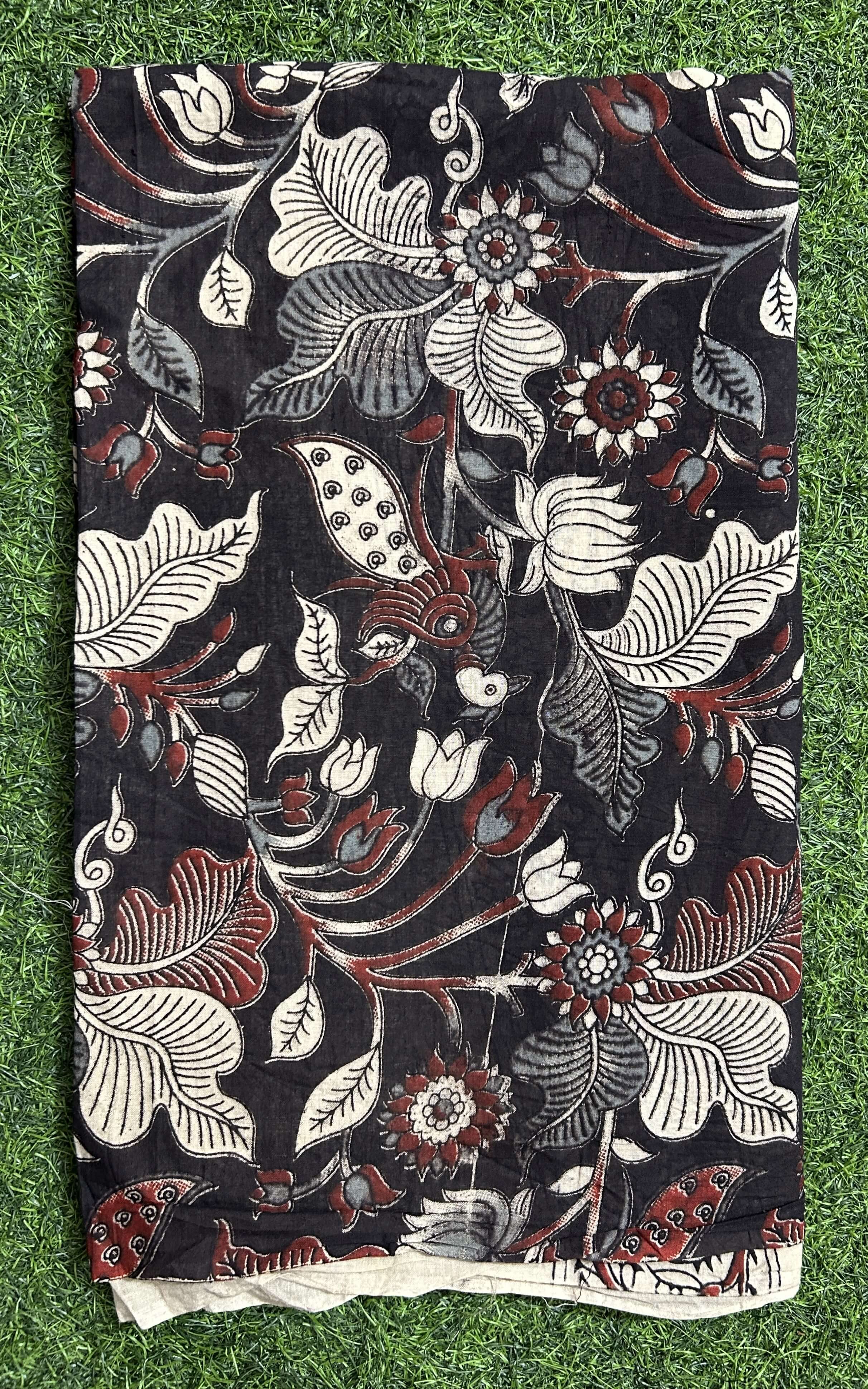 Kalamkari Cotton Screen Print Dupatta- KSPCD-M126