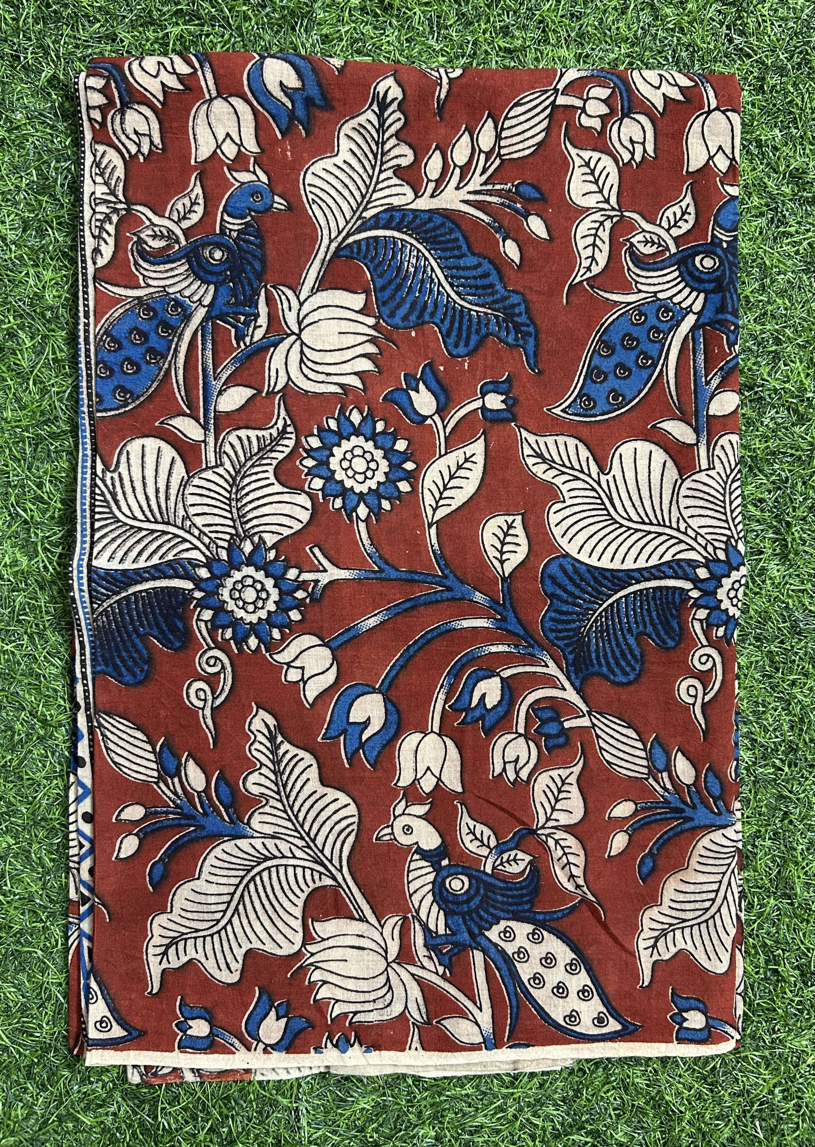 Kalamkari Cotton Screen Print Dupatta- KSPCD-M129
