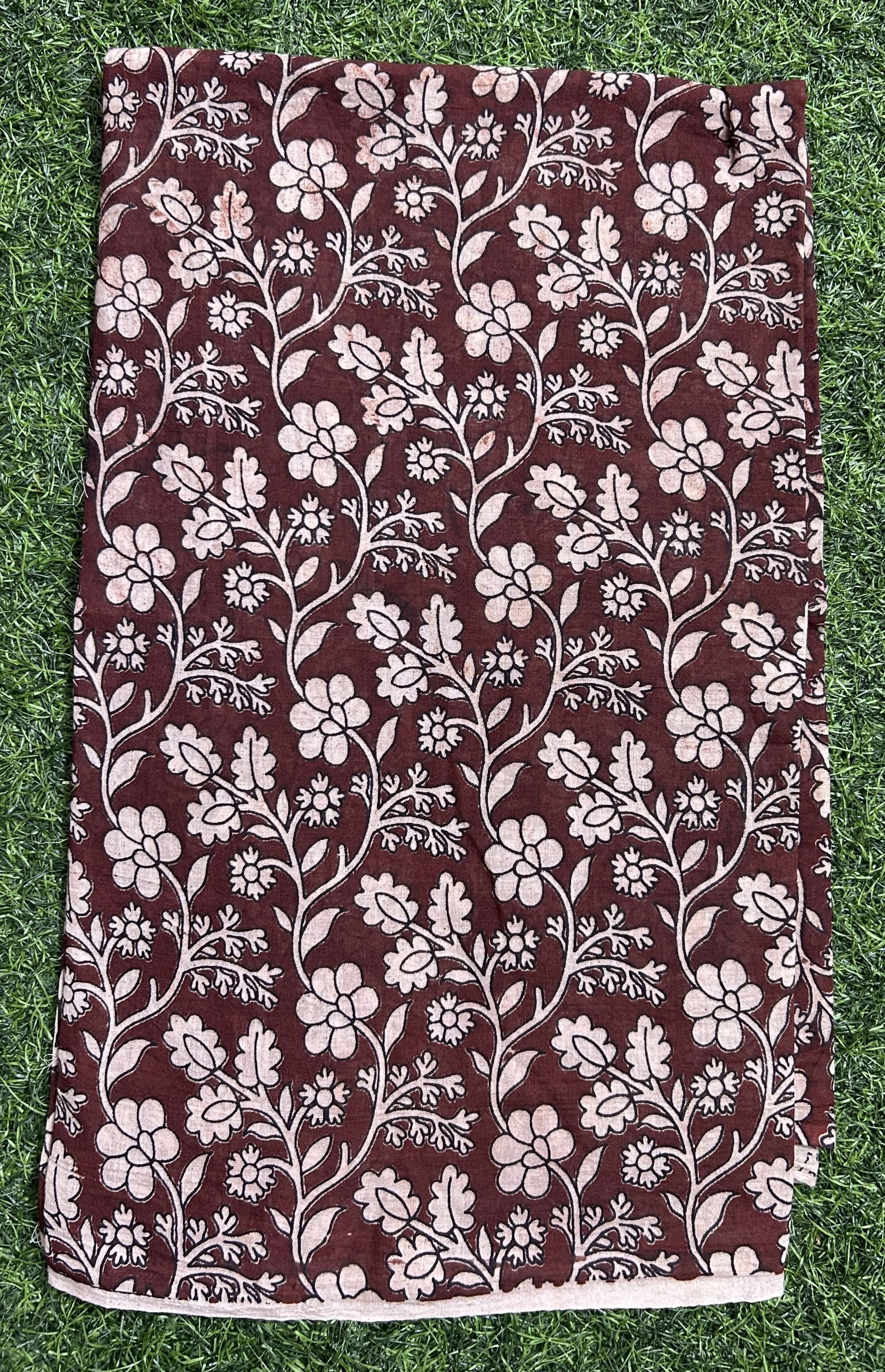 Kalamkari Cotton Screen Print Dupatta- KSPCD-M131
