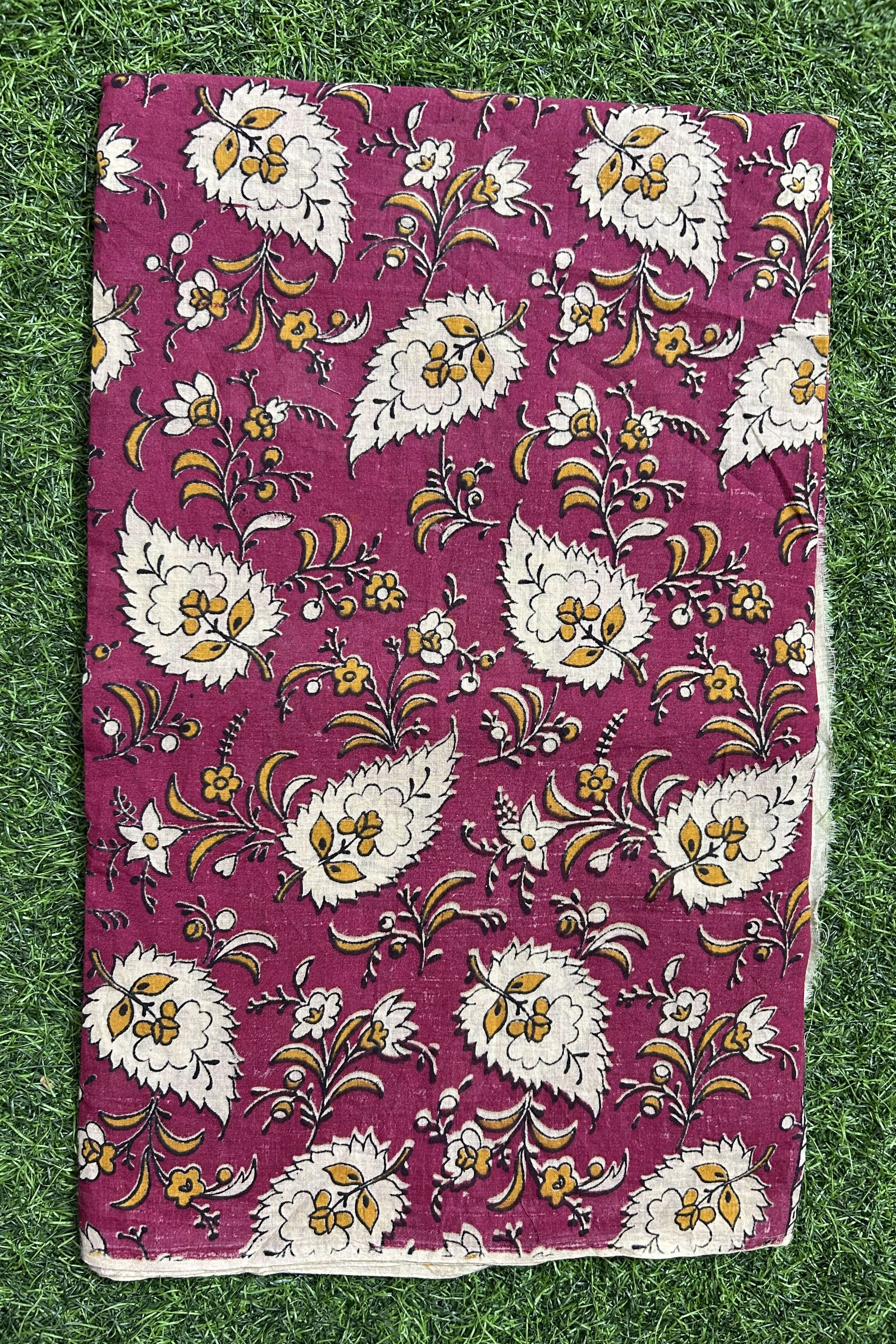 Kalamkari Cotton Screen Print Dupatta- KSPCD-M133