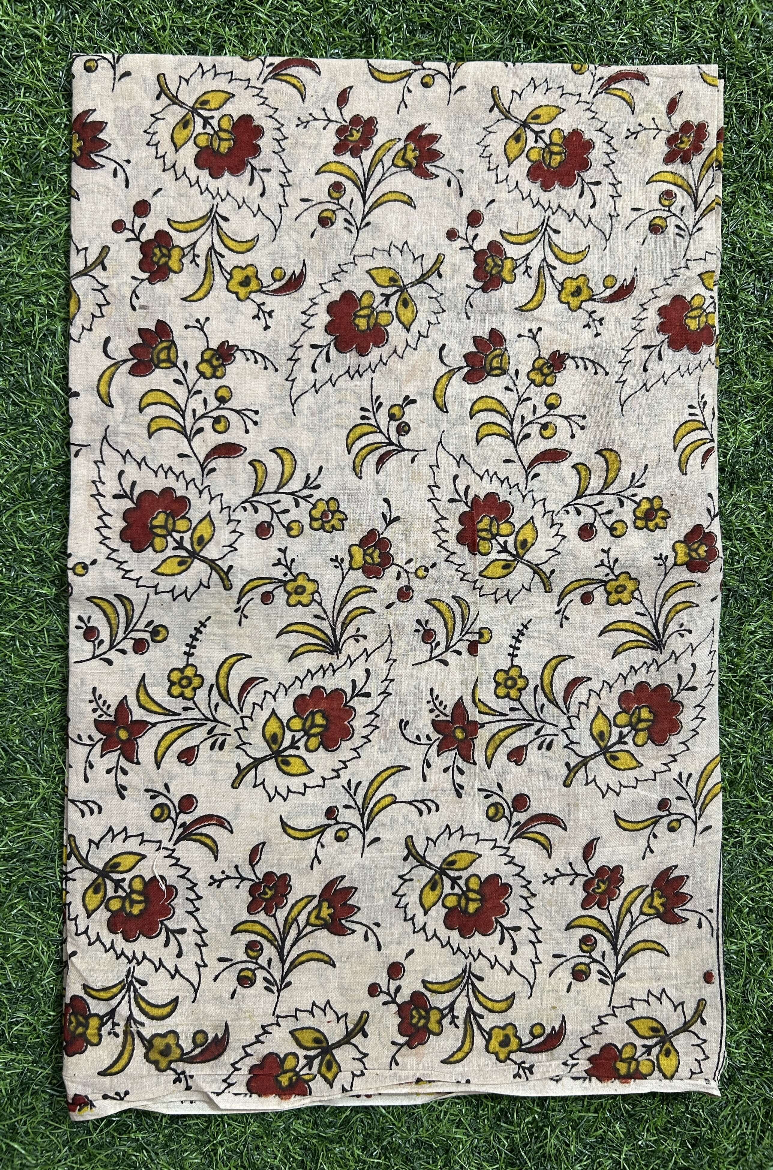 Kalamkari Cotton Screen Print Dupatta- KSPCD-M134