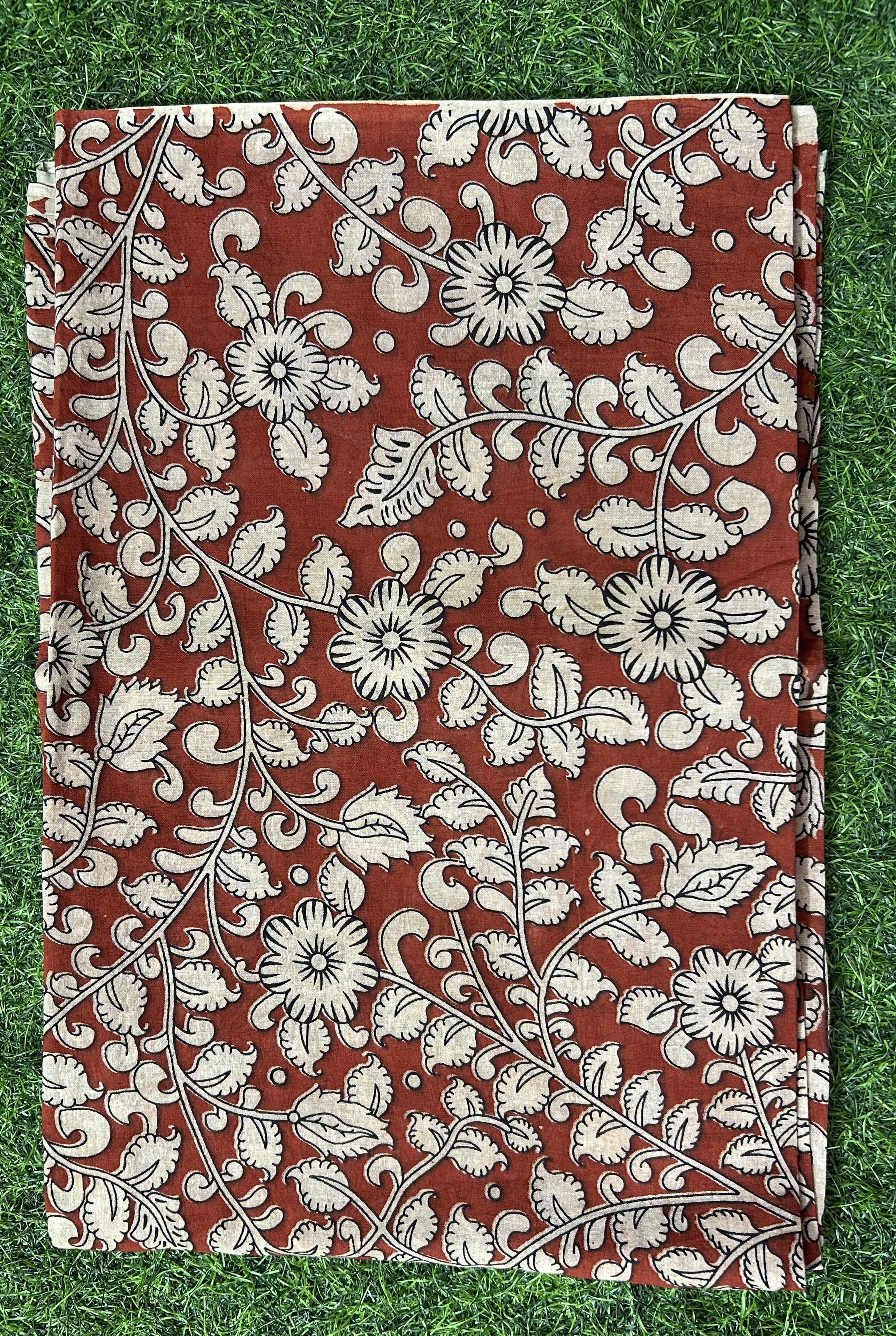 Kalamkari Cotton Screen Print Dupatta- KSPCD-M139