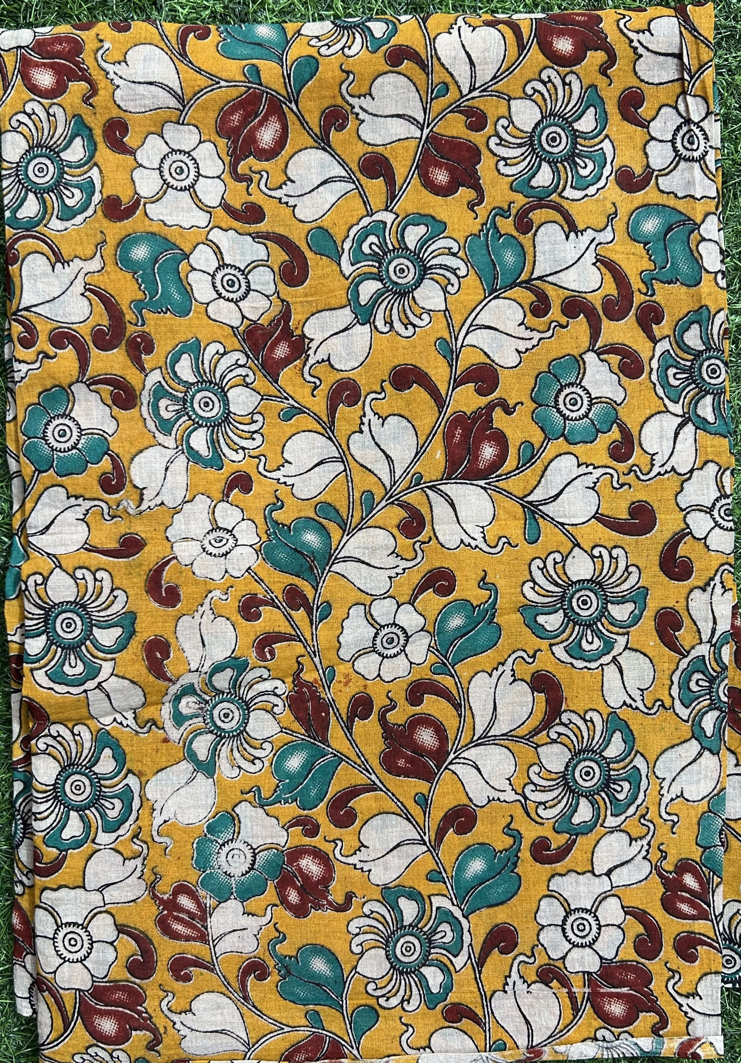 Kalamkari Cotton Screen Print Dupatta- KSPCD-M140