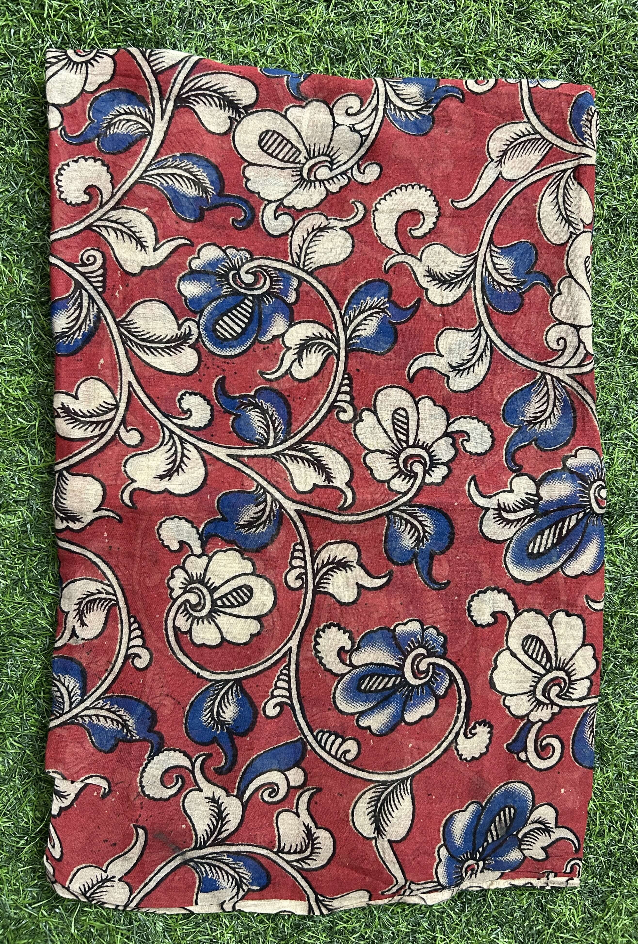 Kalamkari Cotton Screen Print Dupatta- KSPCD-M144