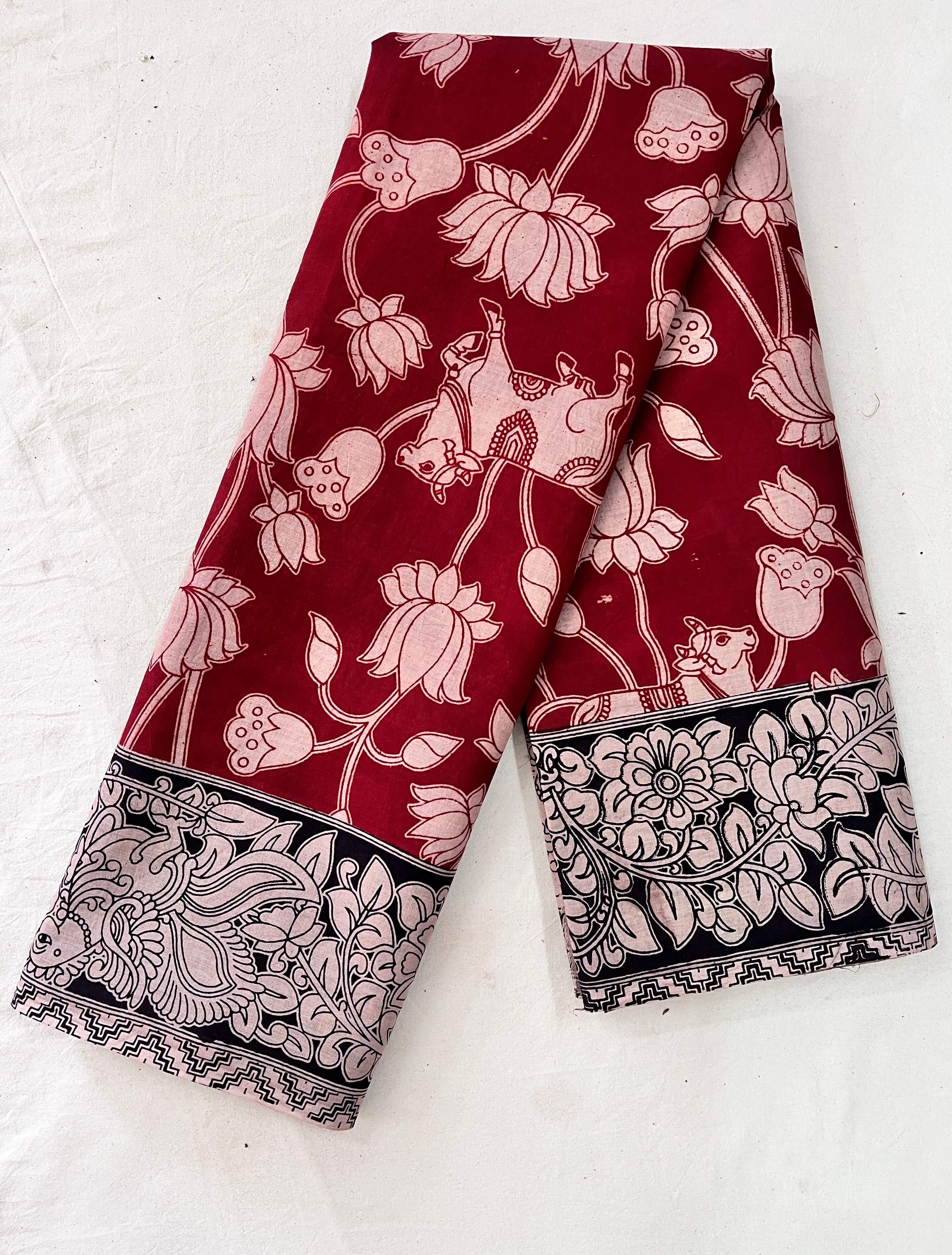 Kalamkari Cotton Saree – KCS-M259