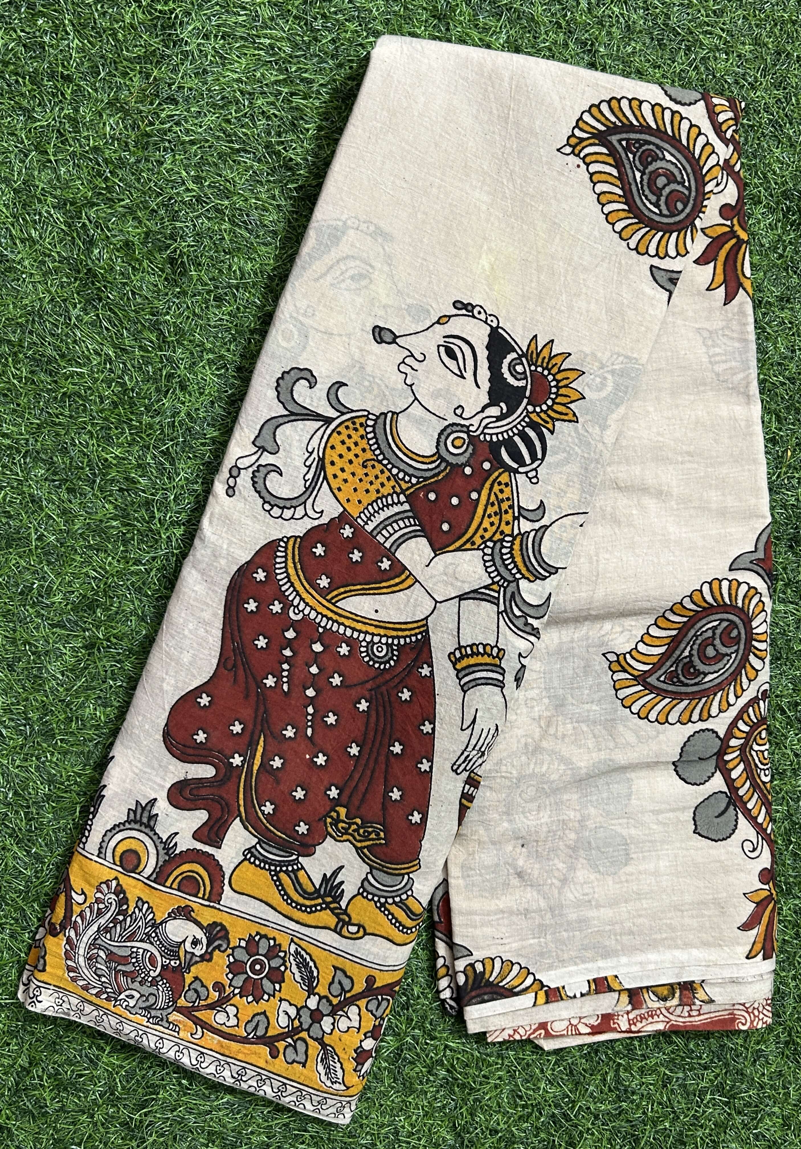 Kalamkari Cotton Saree – KCS-M629