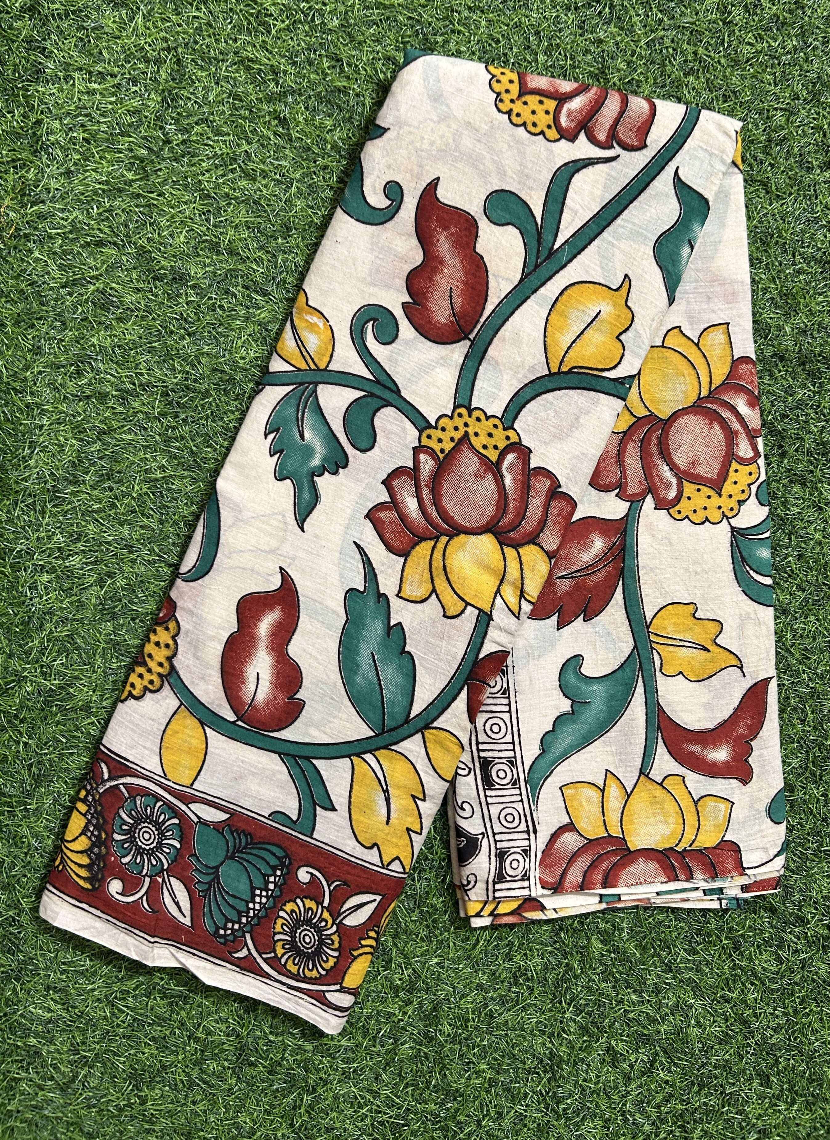 Kalamkari Cotton Saree – KCS-M633
